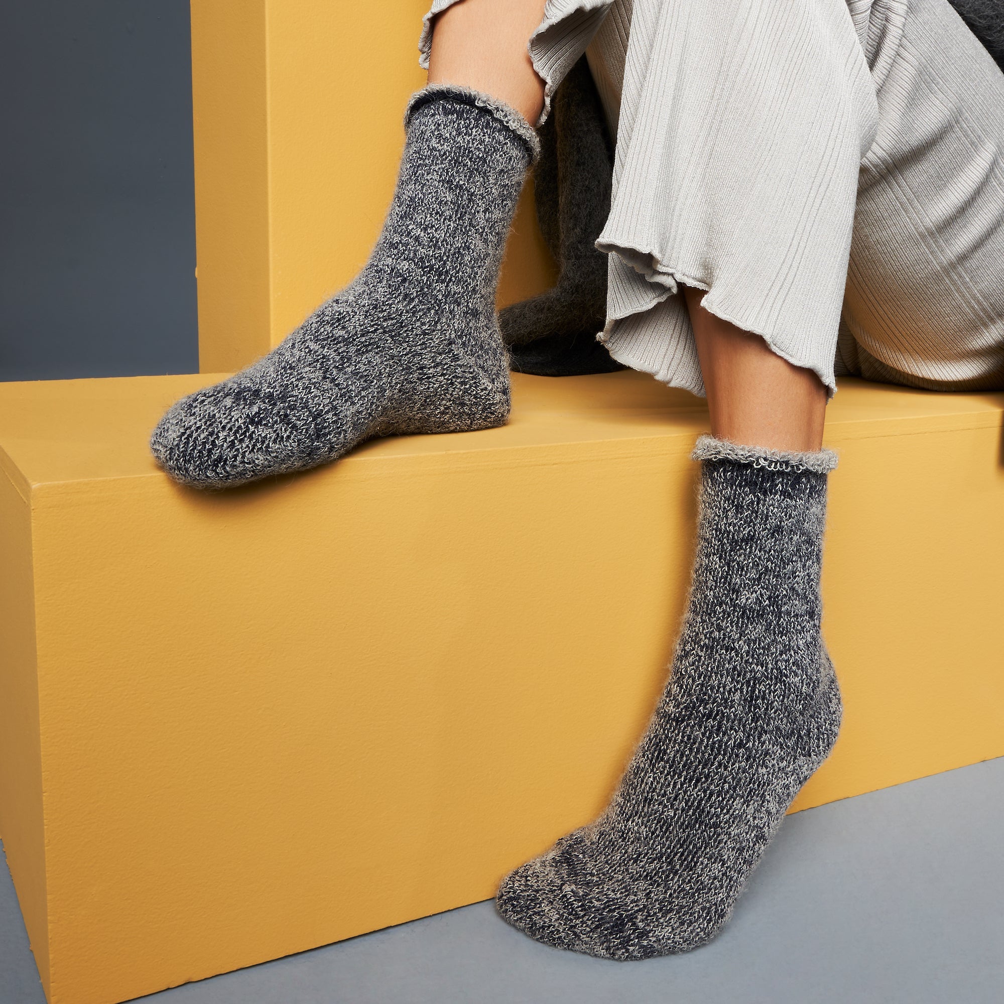 Regnsncox | Extremely Warm Alpaca-Merino Wool Lounge Socks – Ultimate Comfort and Luxury
