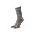 Regnsncox | Five-Toe Cotton Crew Socks with Textured Sole and Smooth Yarn Blend