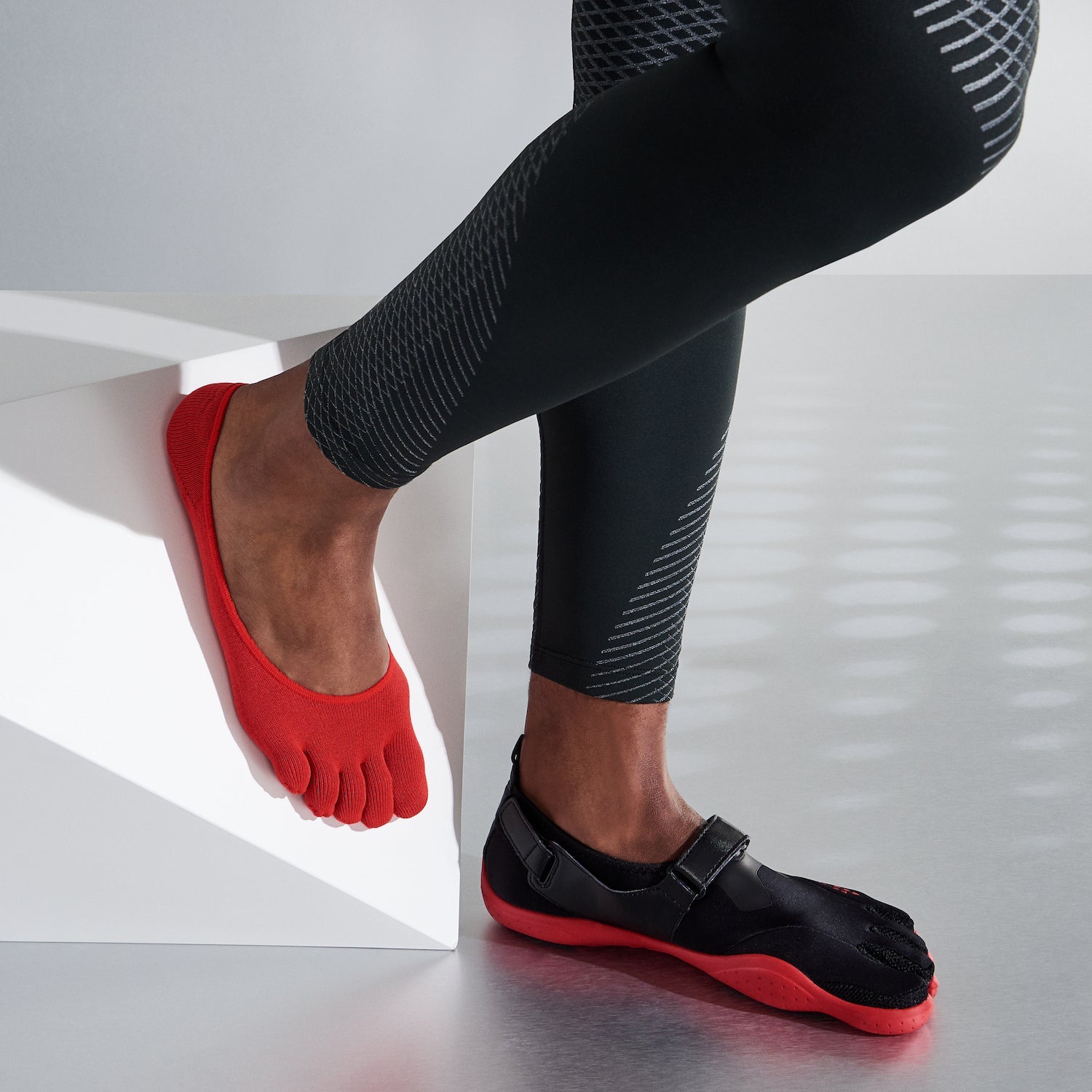 Regnsncox | Five-Toe No-Show Socks with Secure Heel Grip and Lightweight Knit