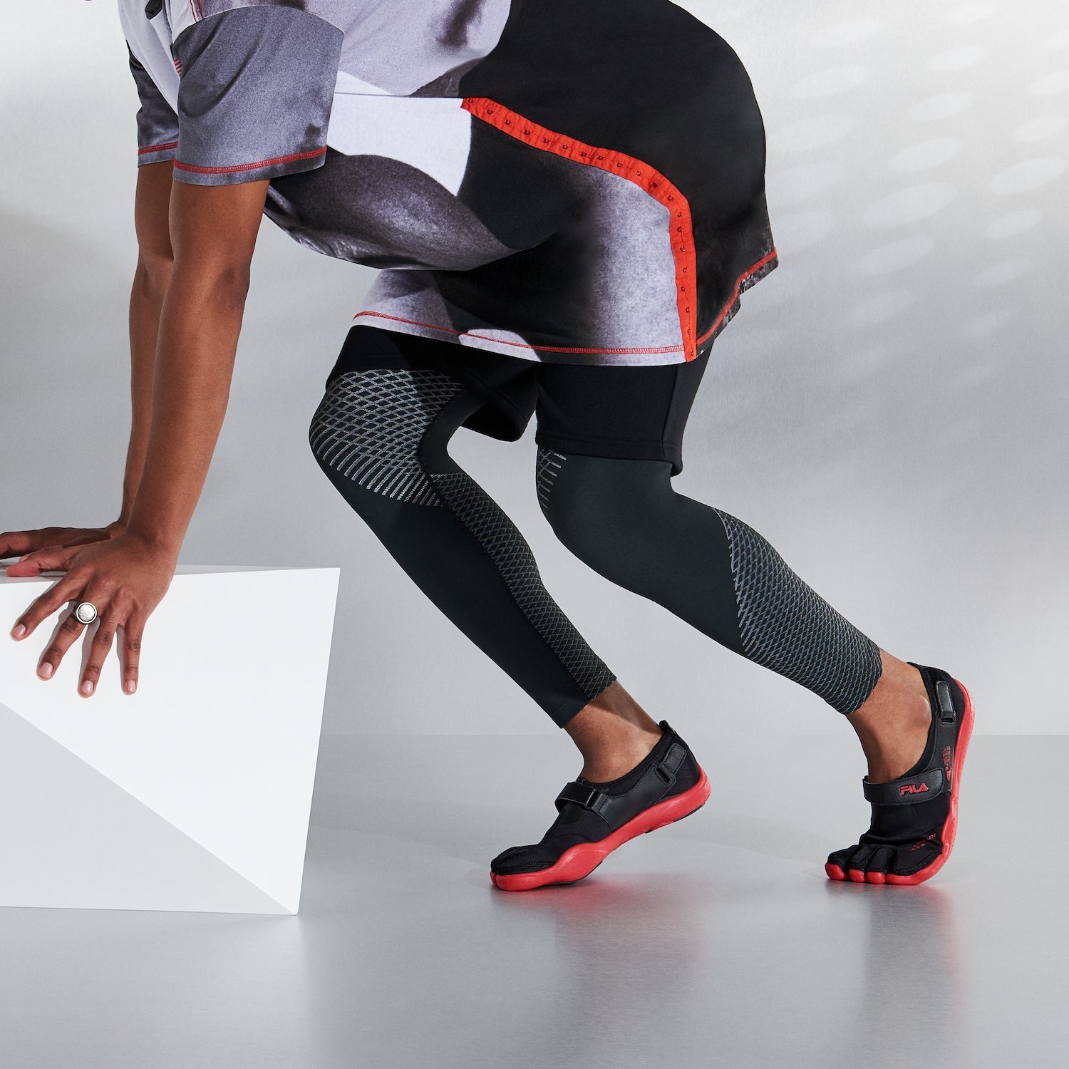 Regnsncox | Five-Toe No-Show Socks with Secure Heel Grip and Lightweight Knit