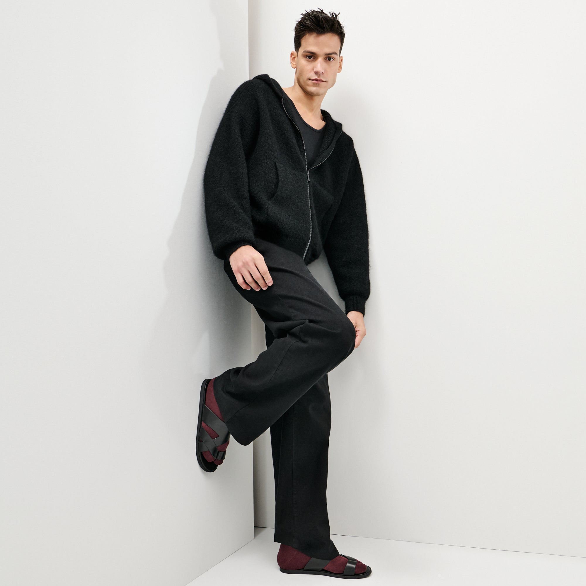 Regnsncox | Cushioned Cotton Tabi Ankle Socks with Soft Pile Interior