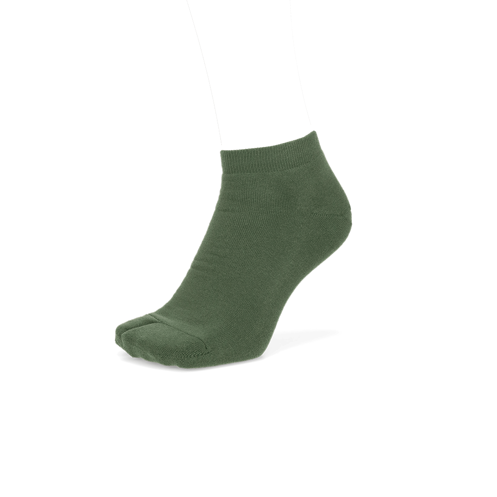 Regnsncox | Cushioned Cotton Tabi Ankle Socks with Soft Pile Interior