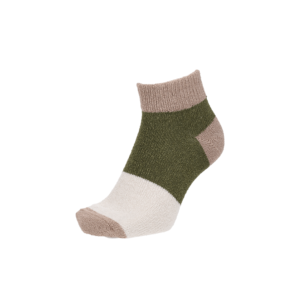 Regnsncox | Tricolor Washi Quarter Socks with Eco-Friendly Japanese Paper Yarn