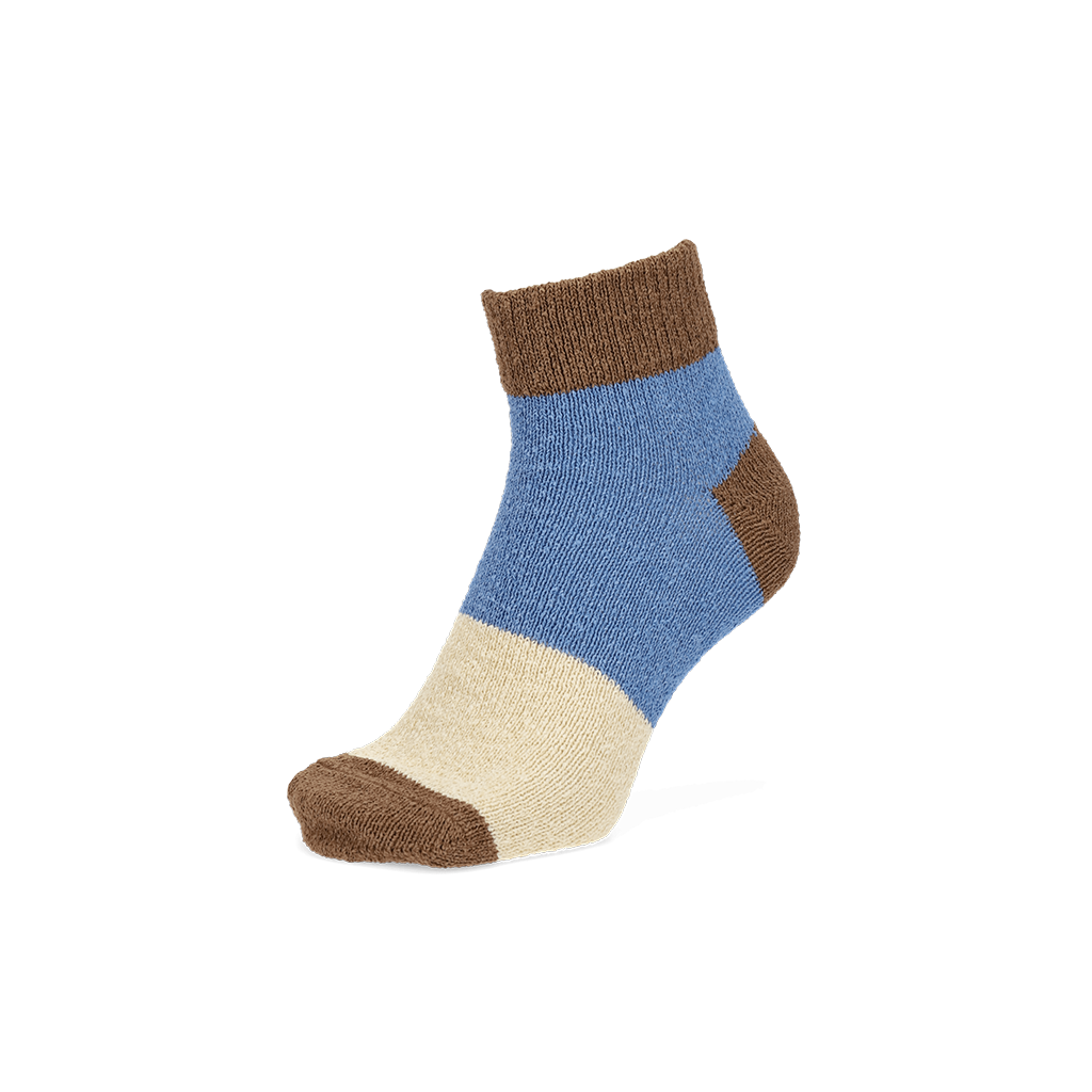 Regnsncox | Tricolor Washi Quarter Socks with Eco-Friendly Japanese Paper Yarn