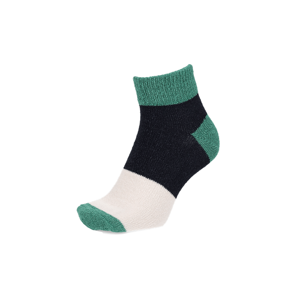 Regnsncox | Tricolor Washi Quarter Socks with Eco-Friendly Japanese Paper Yarn