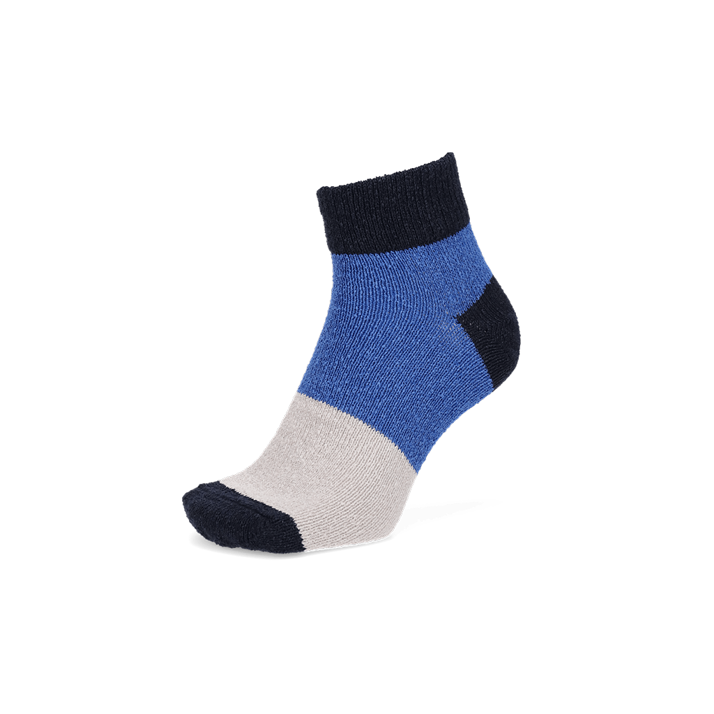 Regnsncox | Tricolor Washi Quarter Socks with Eco-Friendly Japanese Paper Yarn