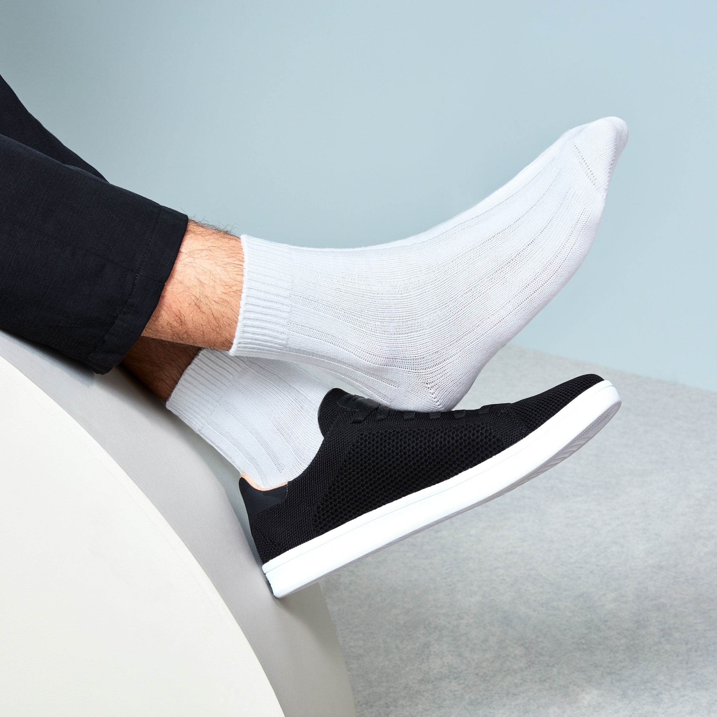 Regnsncox | Wide-Ribbed Cotton Quarter Socks – Soft, Comfortable & Versatile