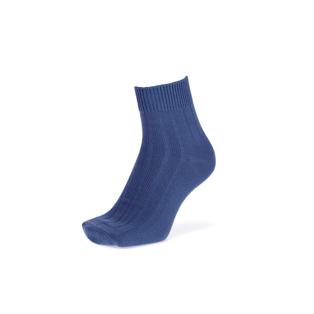 Regnsncox | Wide-Ribbed Cotton Quarter Socks – Soft, Comfortable & Versatile