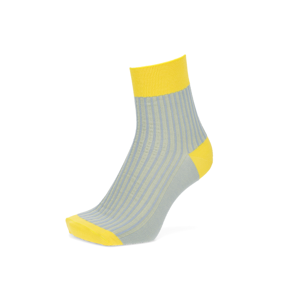 Regnsncox | Jacquard Knit Quarter Socks in Silky Cotton with Patterned Finish