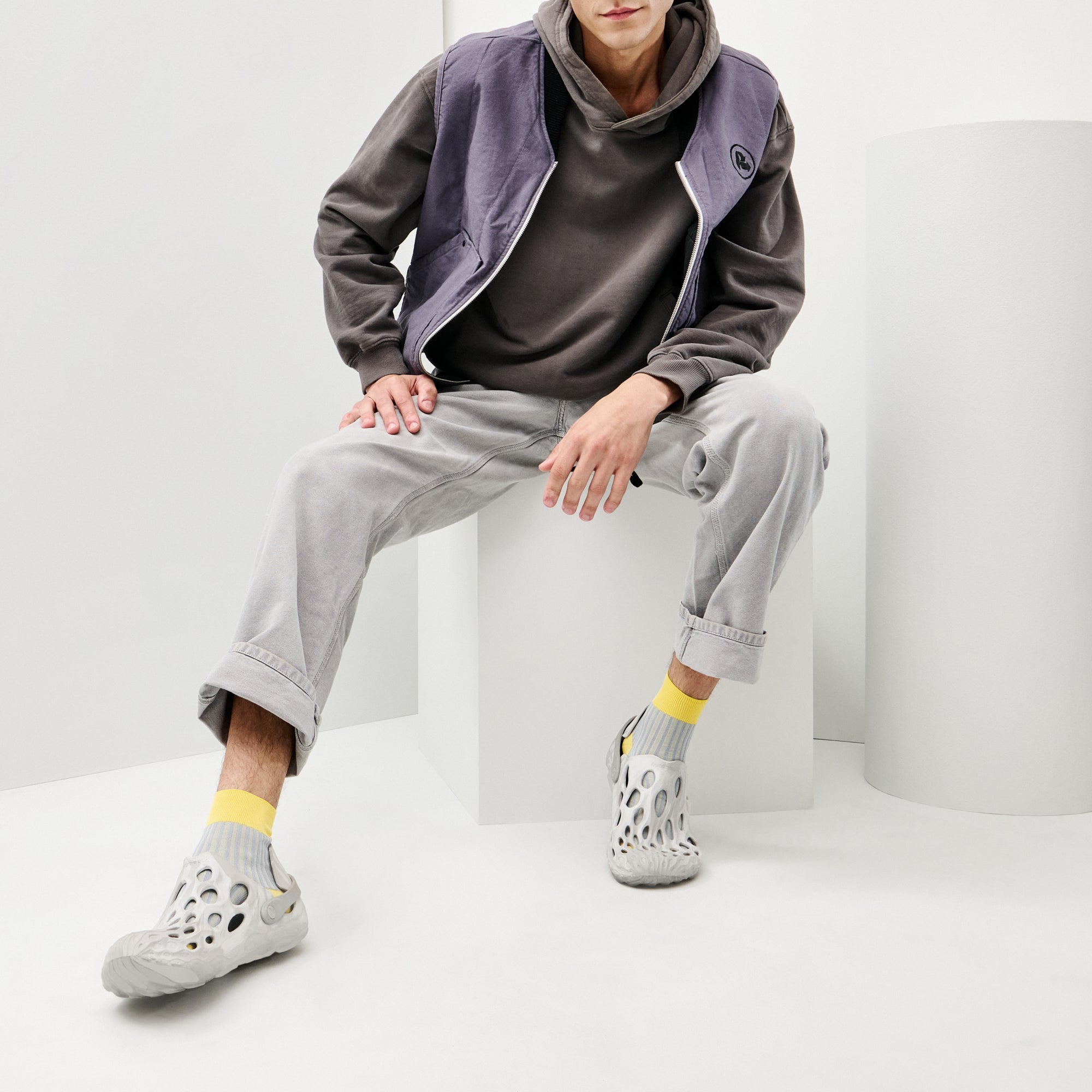 Regnsncox | Jacquard Knit Quarter Socks in Silky Cotton with Patterned Finish