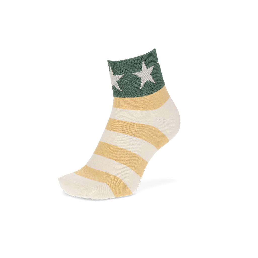 Regnsncox | Stars and Stripes Quarter Socks with COOLMAX®︎ Eco-Friendly Fiber
