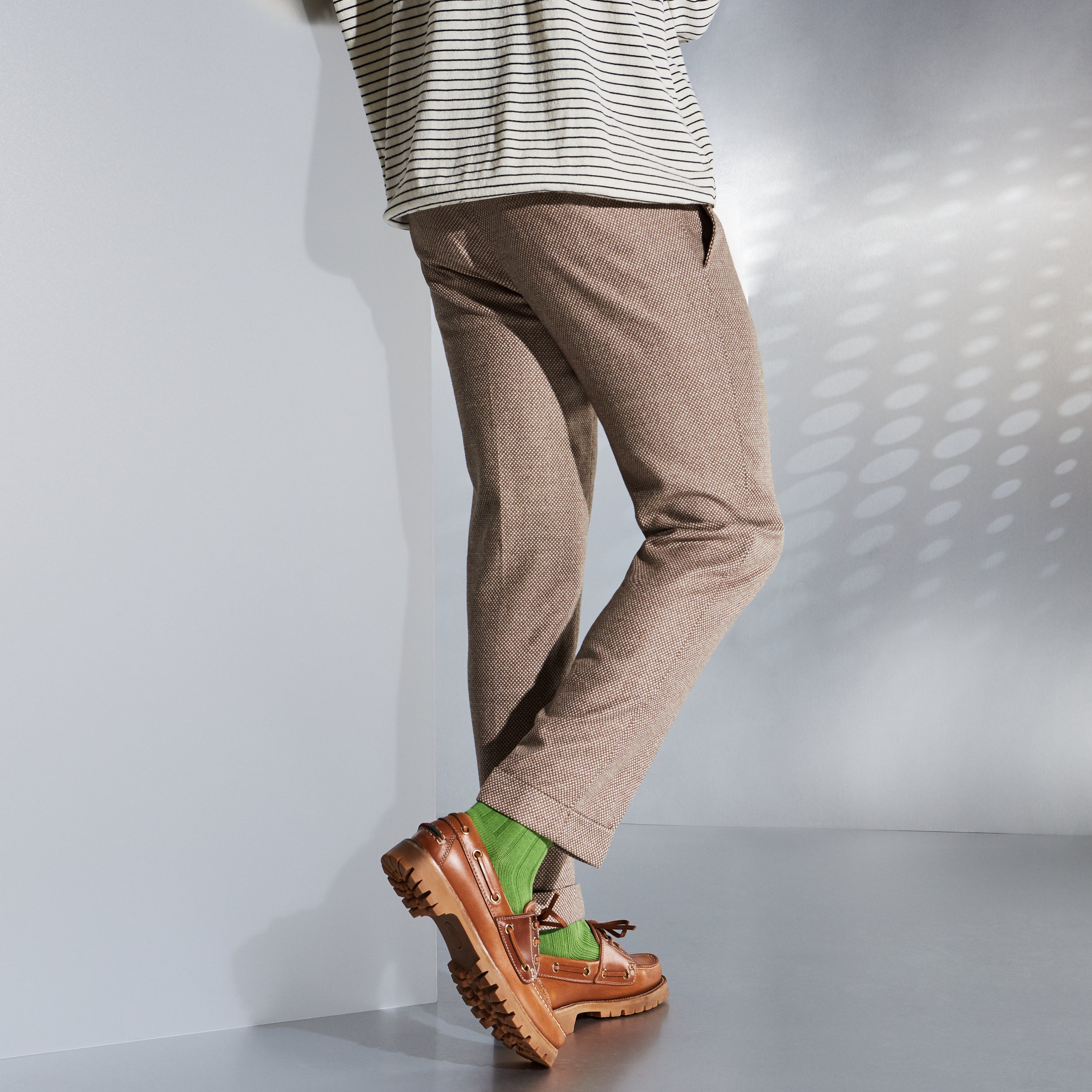 Regnsncox | Wide-Ribbed Cotton Crew Socks with Soft Texture and Comfortable Fit