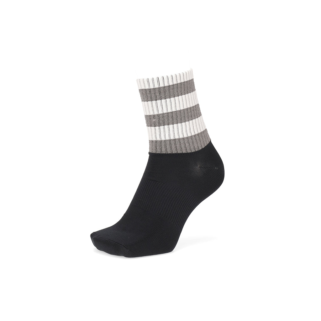 Regnsncox | Reflective Striped Crew Socks with Recycled Polyester for Active Use