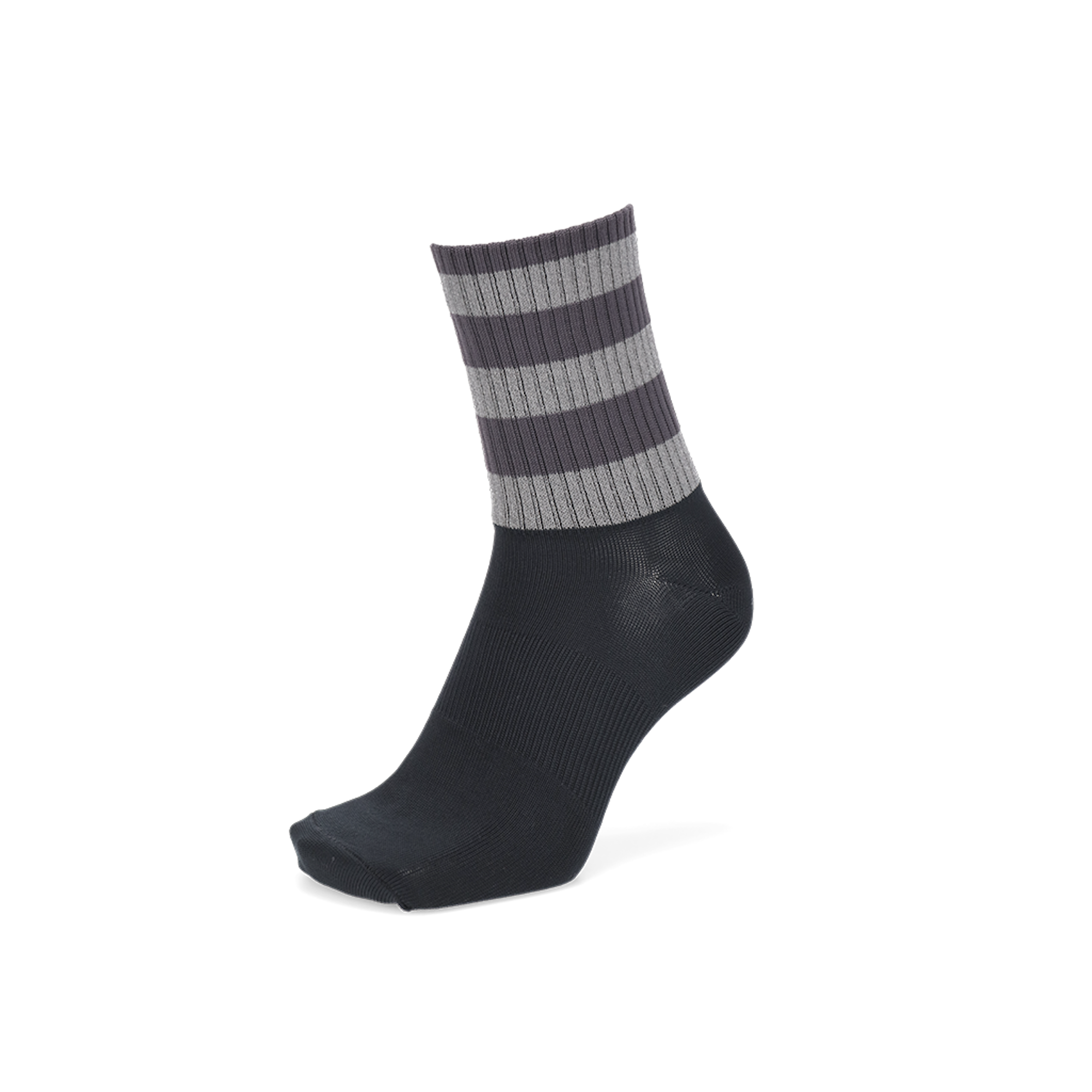 Regnsncox | Reflective Striped Crew Socks with Recycled Polyester for Active Use