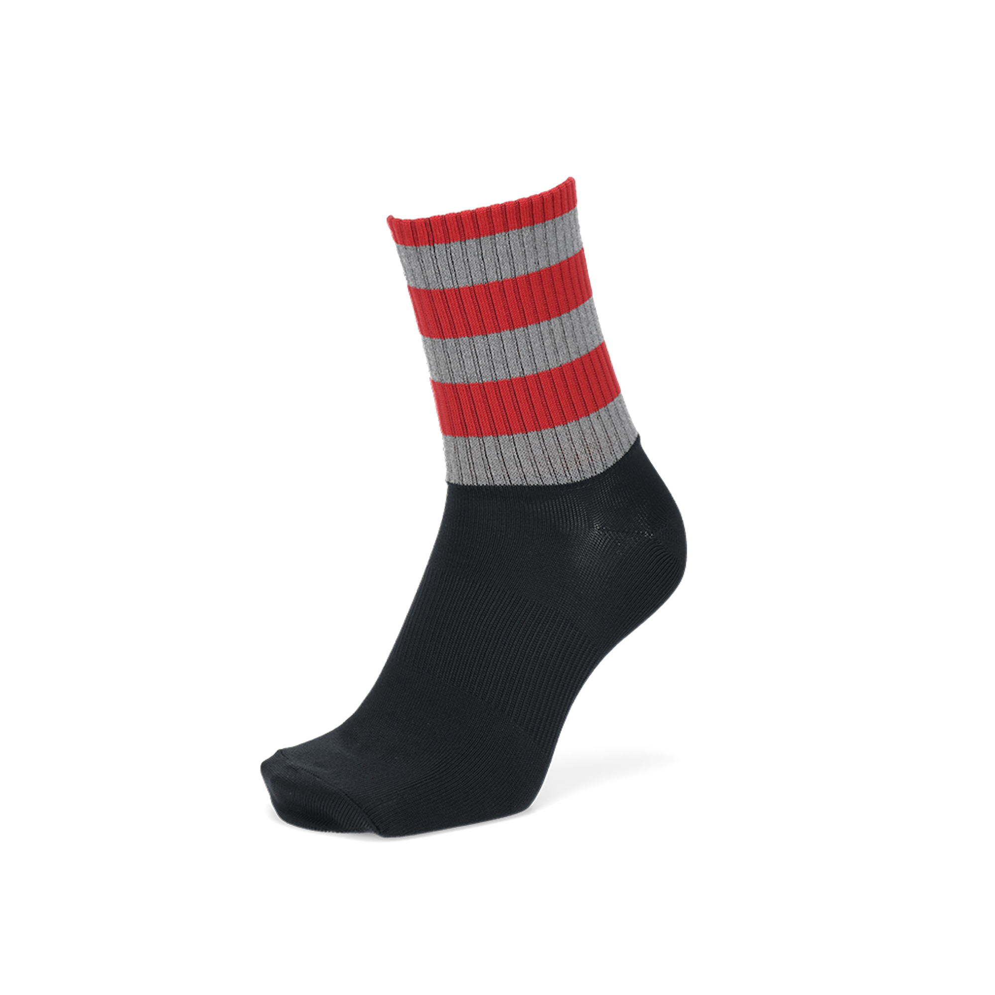 Regnsncox | Reflective Striped Crew Socks with Recycled Polyester for Active Use