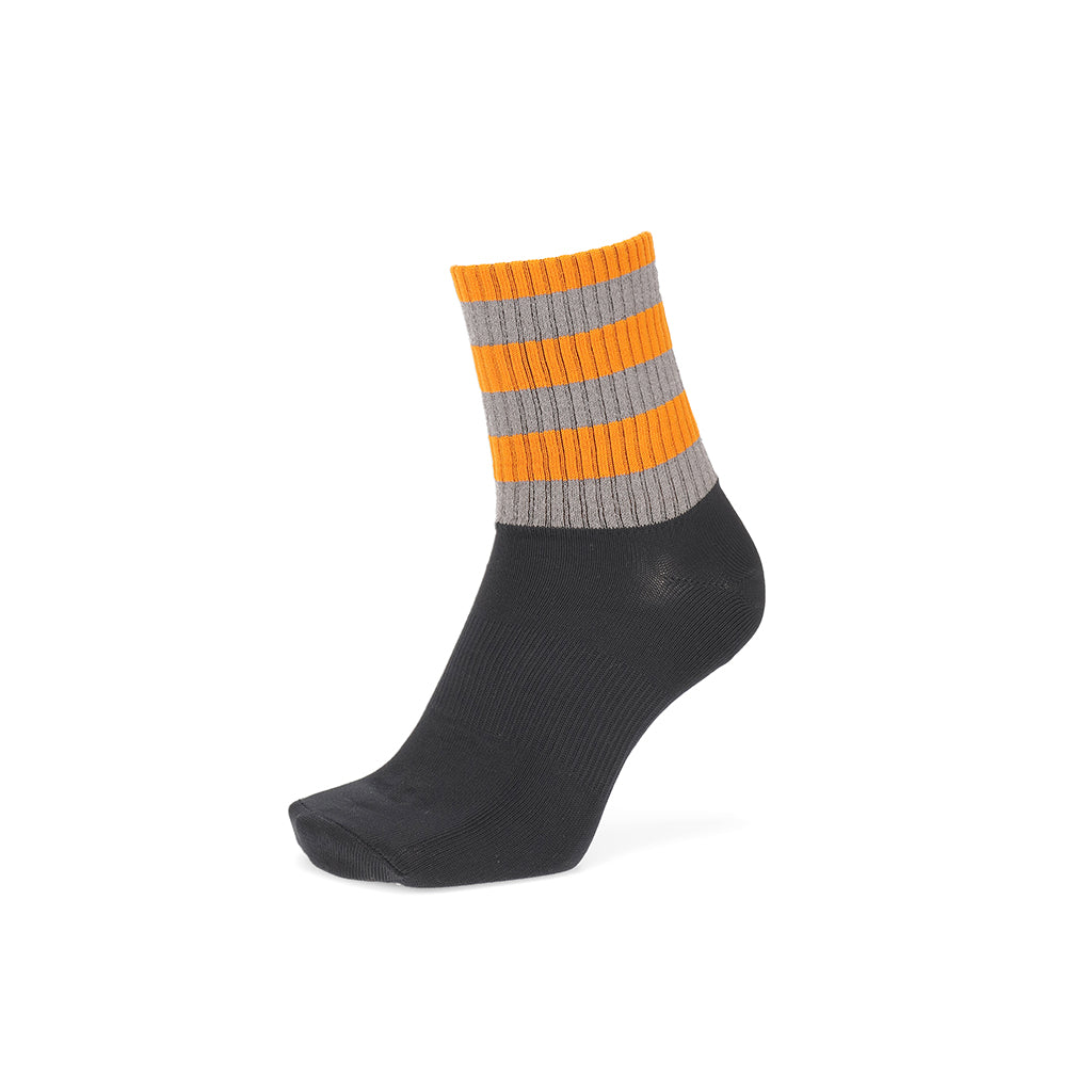 Regnsncox | Reflective Striped Crew Socks with Recycled Polyester for Active Use