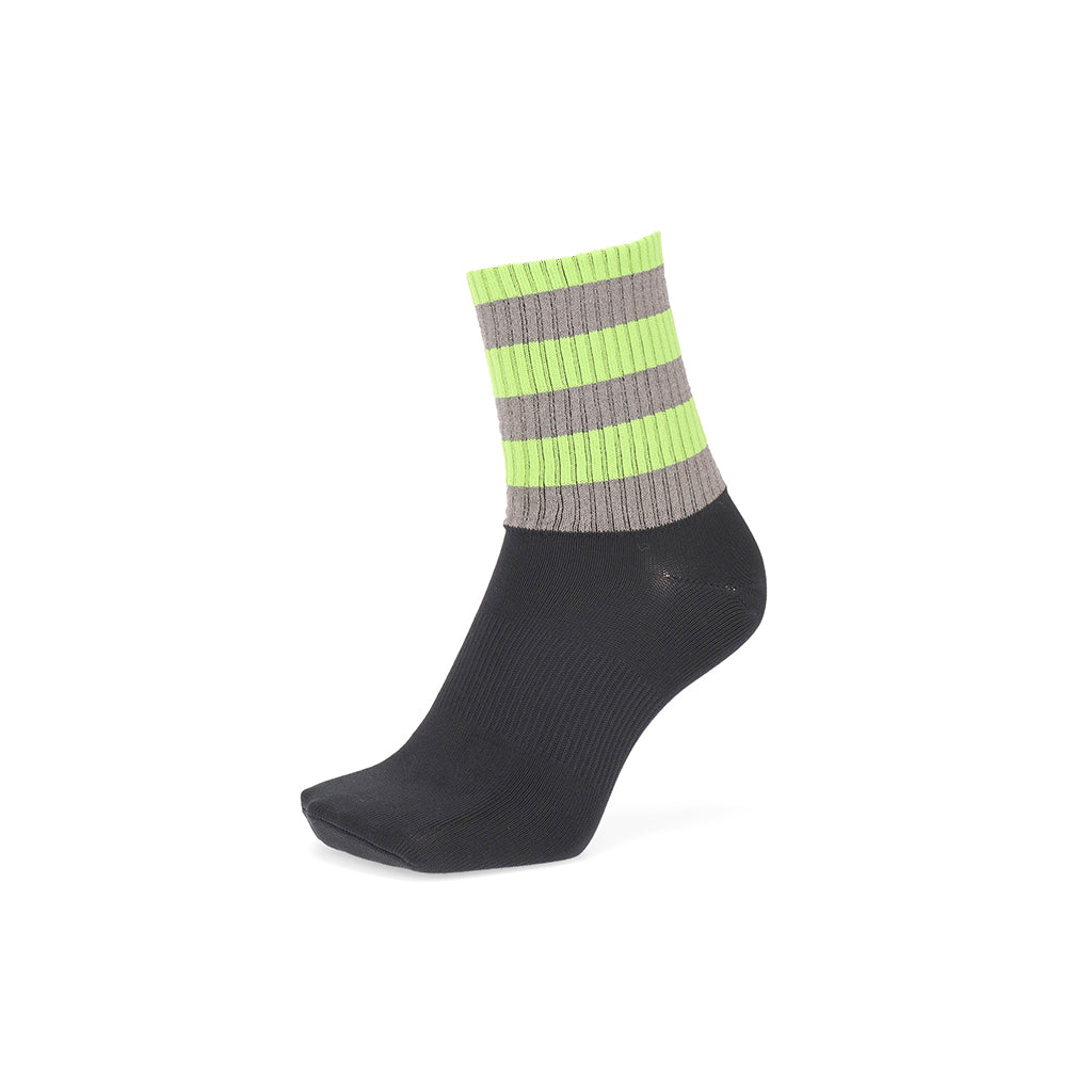 Regnsncox | Reflective Striped Crew Socks with Recycled Polyester for Active Use