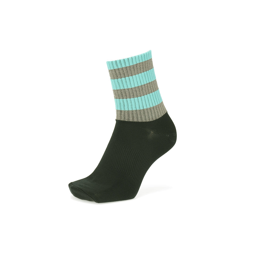Regnsncox | Reflective Striped Crew Socks with Recycled Polyester for Active Use