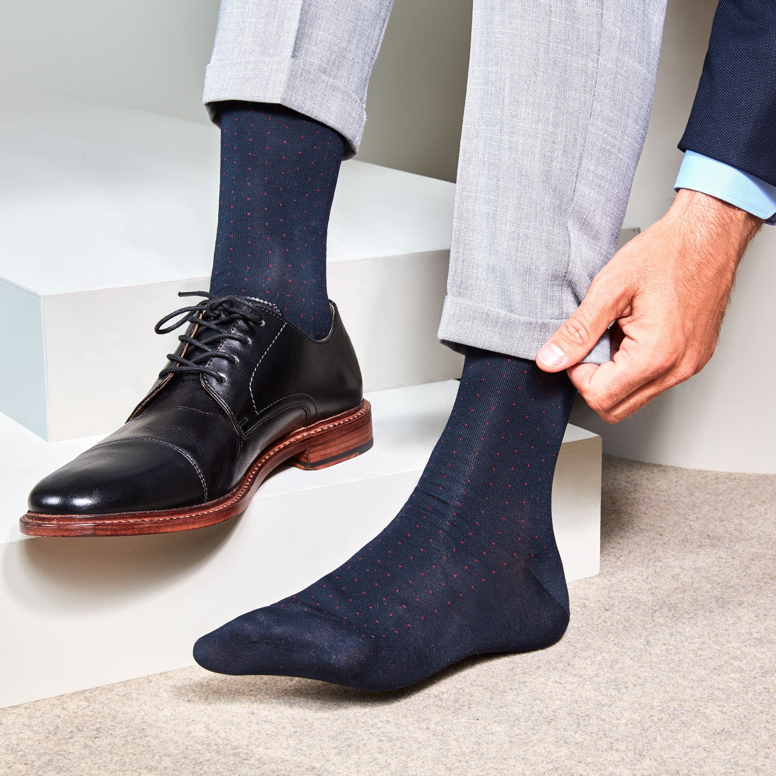 Regnsncox | Smooth Cotton Crew Socks with Lightweight Knit and Seamless Toe