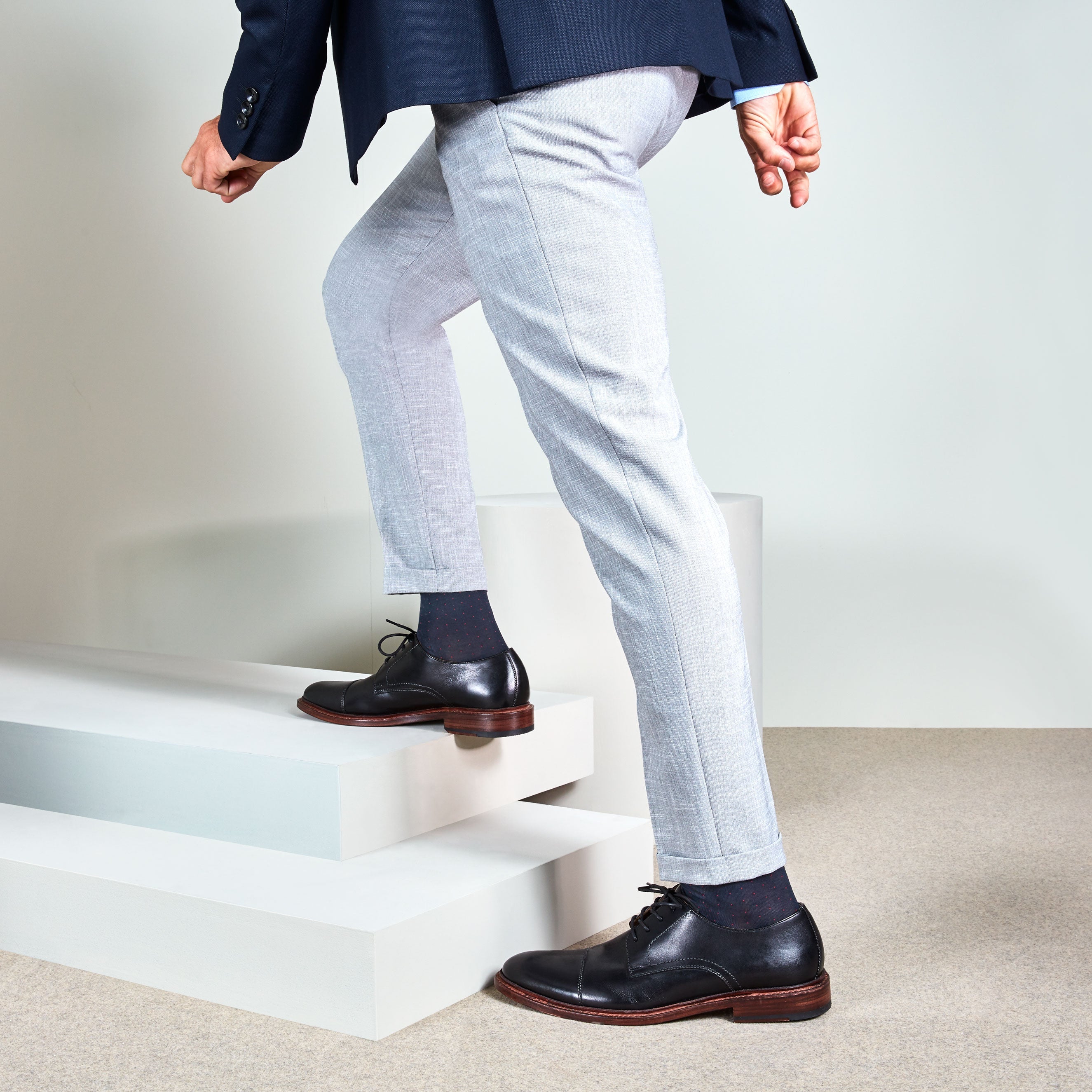 Regnsncox | Smooth Cotton Crew Socks with Lightweight Knit and Seamless Toe