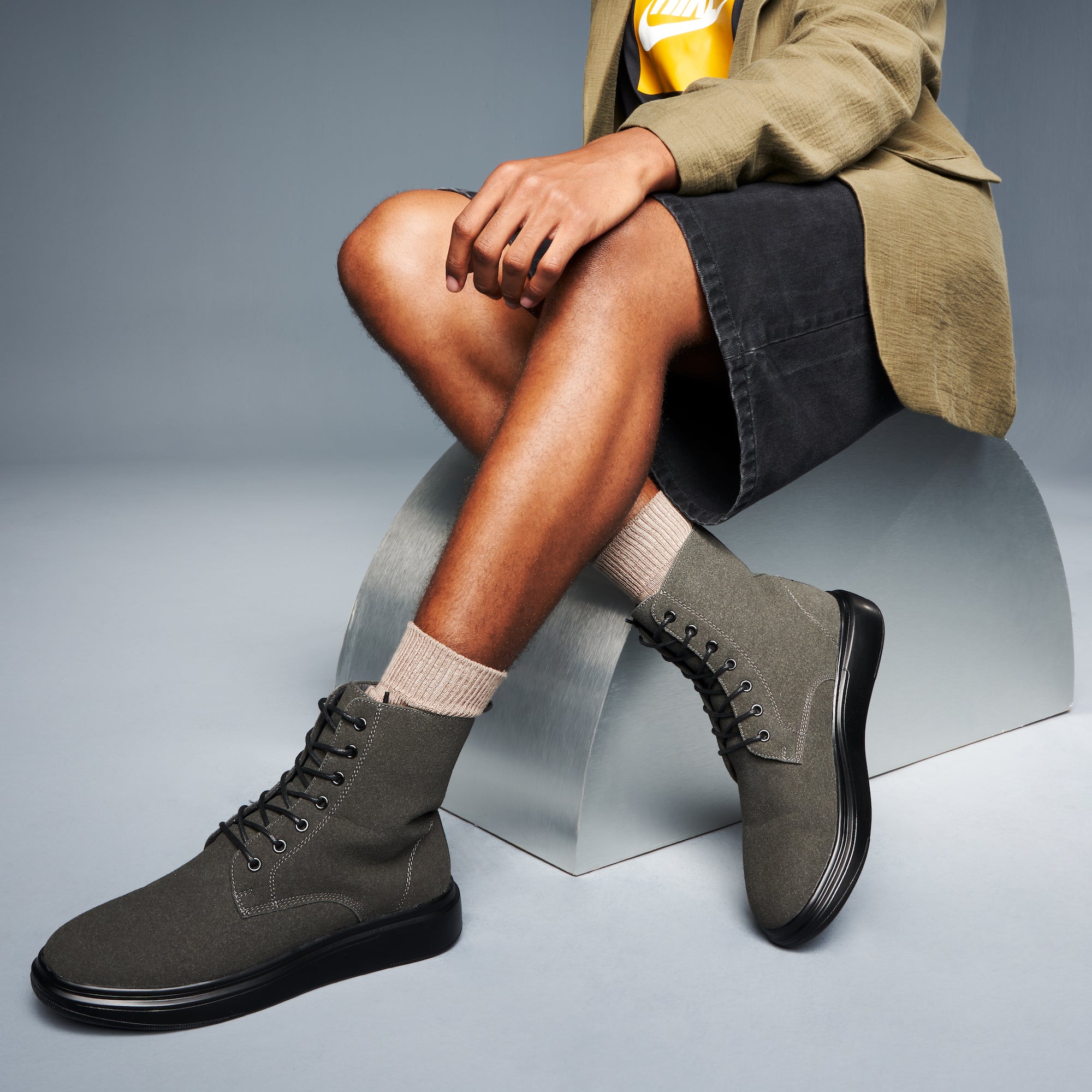 Regnsncox | Wide-Ribbed Cotton Crew Socks with Soft Texture and Comfortable Fit