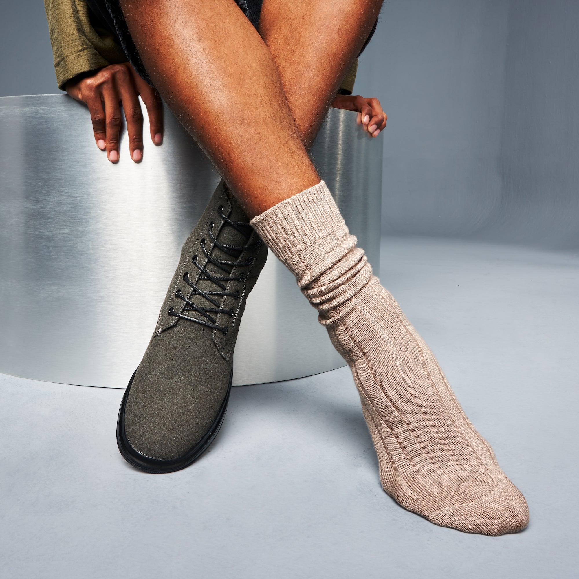 Regnsncox | Wide-Ribbed Cotton Crew Socks with Soft Texture and Comfortable Fit