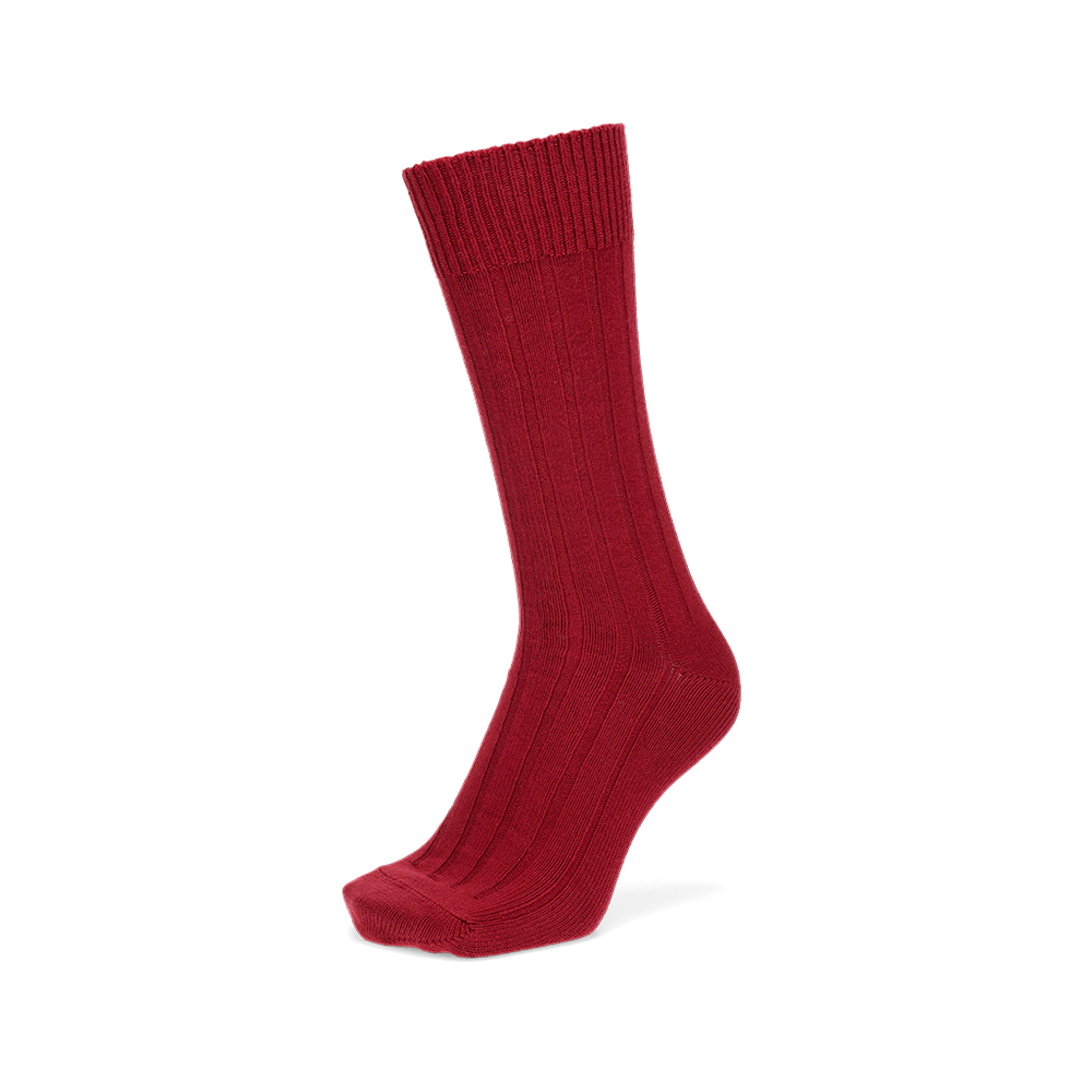 Regnsncox | Wide-Ribbed Cotton Crew Socks with Soft Texture and Comfortable Fit