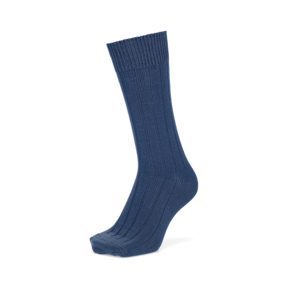 Regnsncox | Wide-Ribbed Cotton Crew Socks with Soft Texture and Comfortable Fit