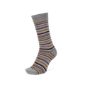 Regnsncox | Striped Cotton Crew Socks with Smooth Stretch Knit