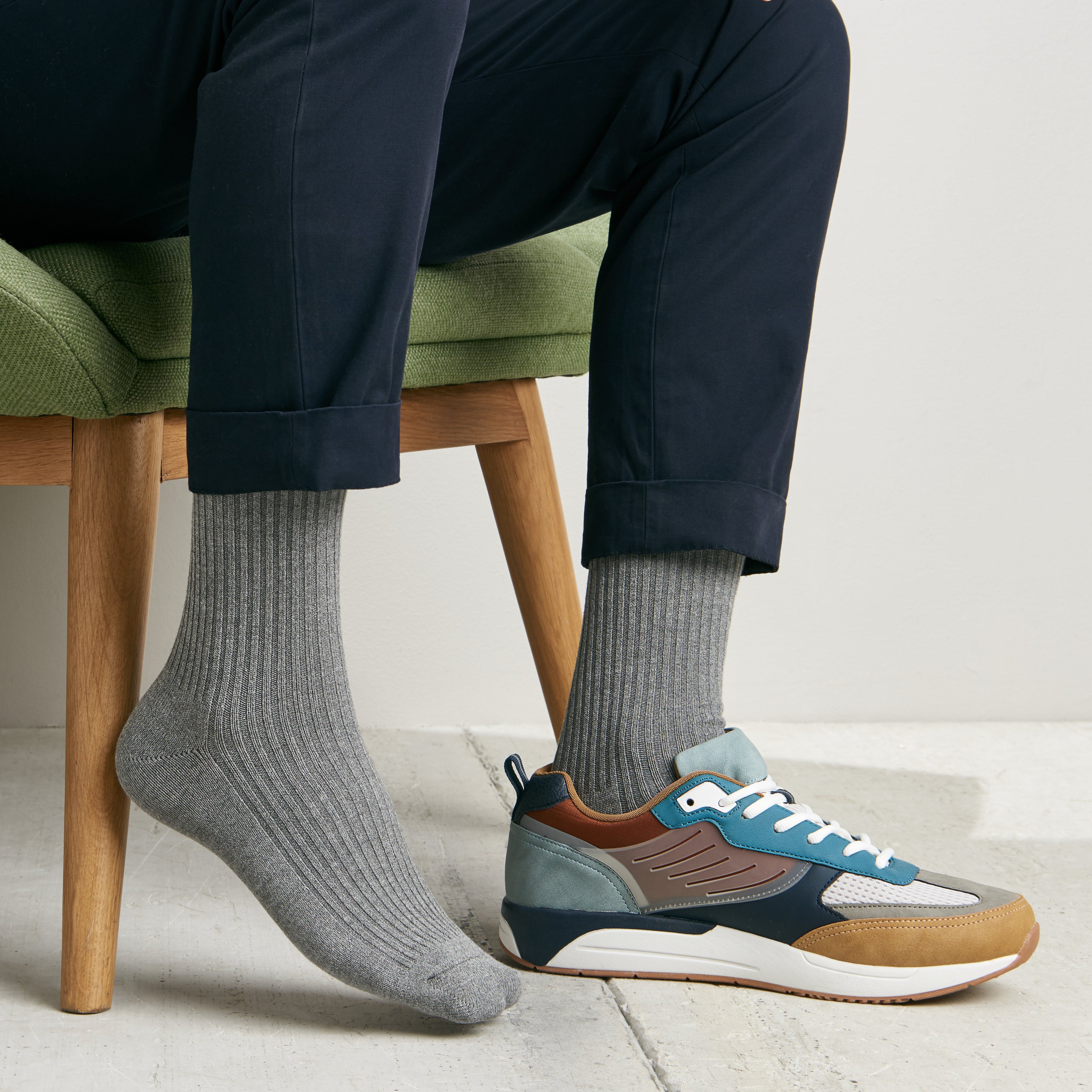 Regnsncox | Power Fit Cotton Crew Socks for Everyday Comfort and Active Use