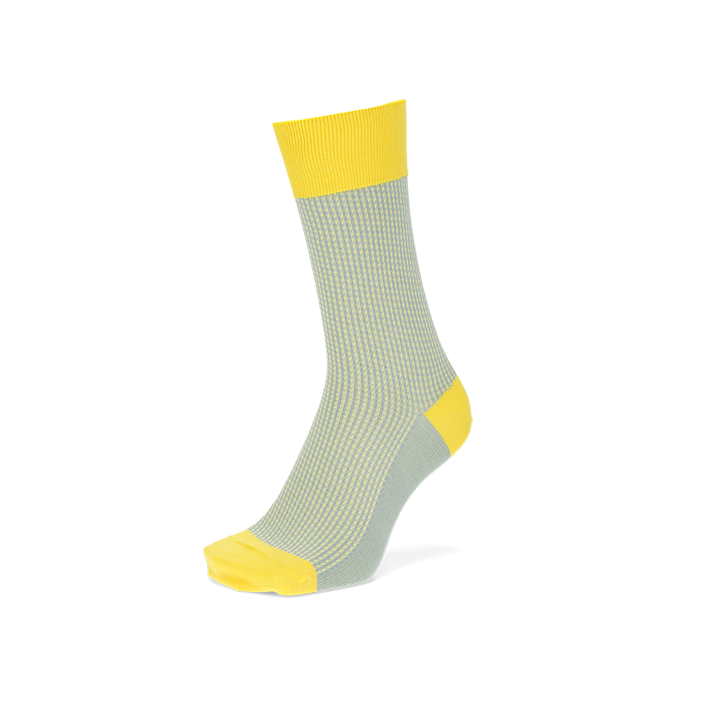 Regnsncox | Jacquard Pattern Cotton Crew Socks with Smooth Finish