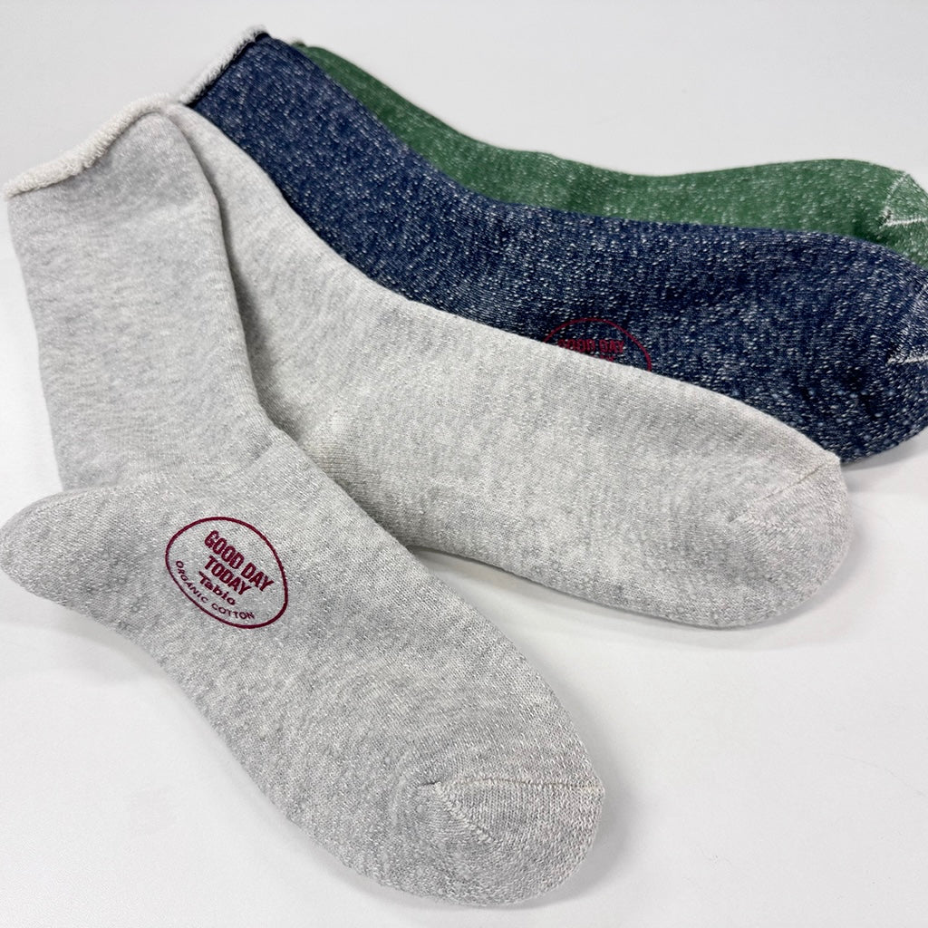 Regnsncox | Full-Pile Organic Cotton Lounge Crew Socks for Relaxed Home Wear