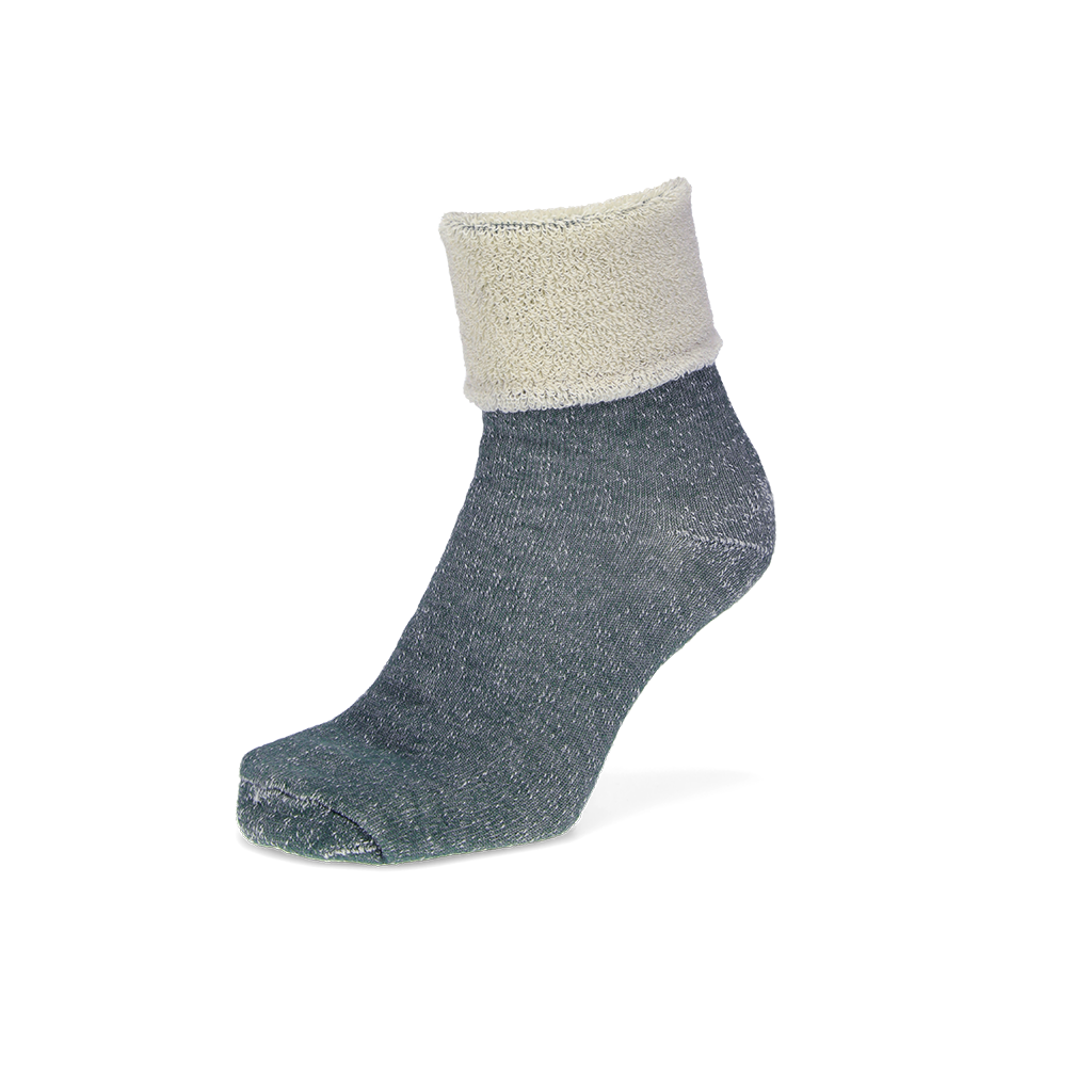 Regnsncox | Full-Pile Organic Cotton Lounge Crew Socks for Relaxed Home Wear
