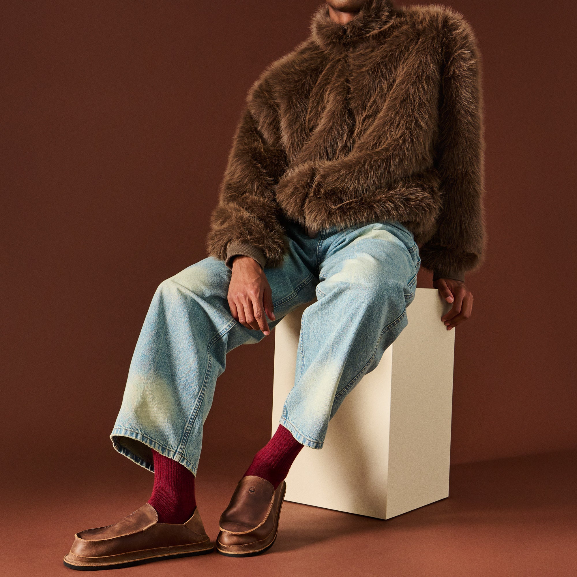 Regnsncox | Loose-Fit Merino Toe Crew Socks – All-Day Comfort & Freshness