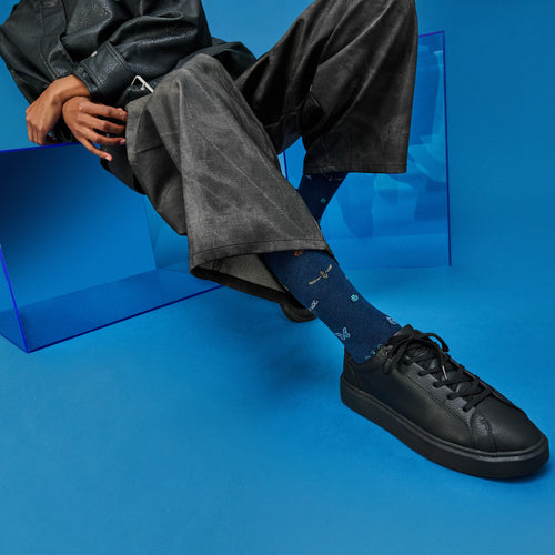 Regnsncox | Bug Field Guide Crew Socks – Sophisticated Insect Motif, Premium Cotton Comfort