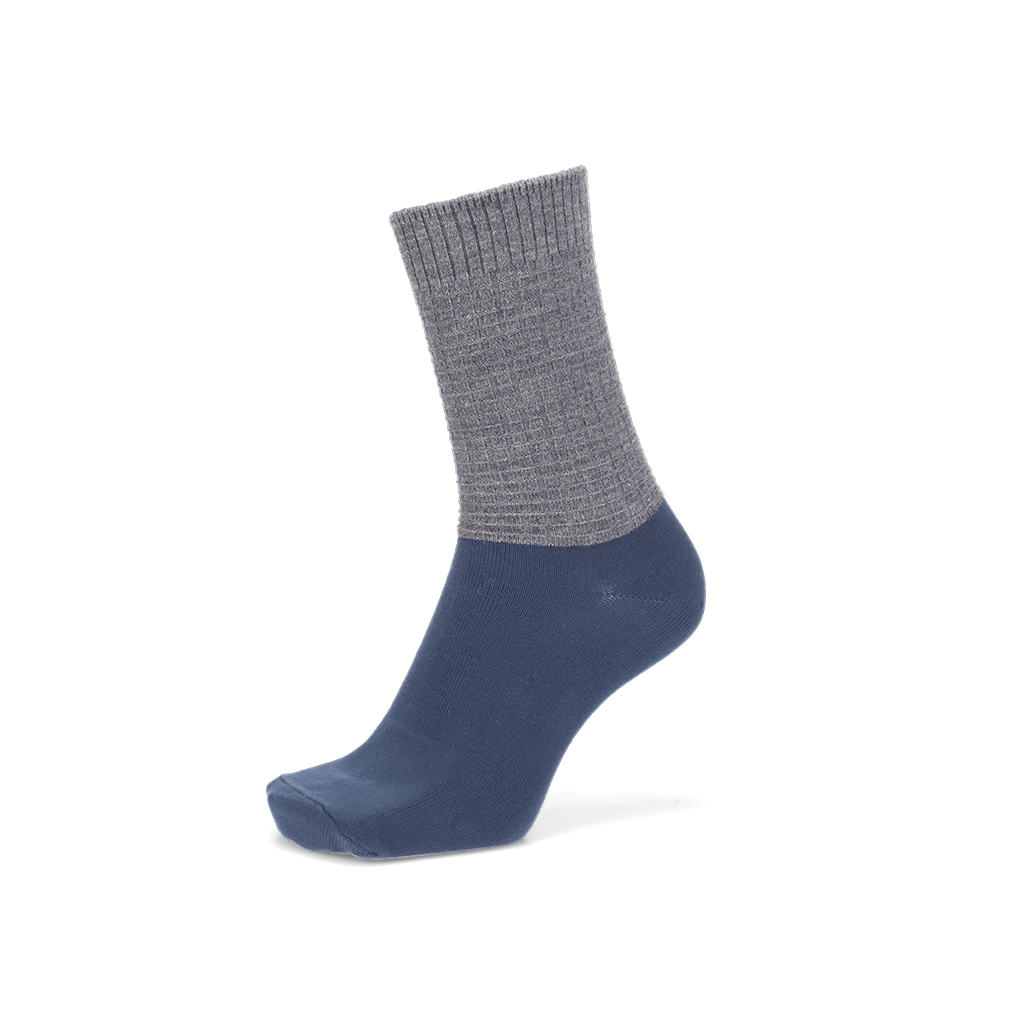 Regnsncox | Merino Waffle Ankle x Cotton Foot Crew Socks – Warm Merino Wool, Cool Cotton