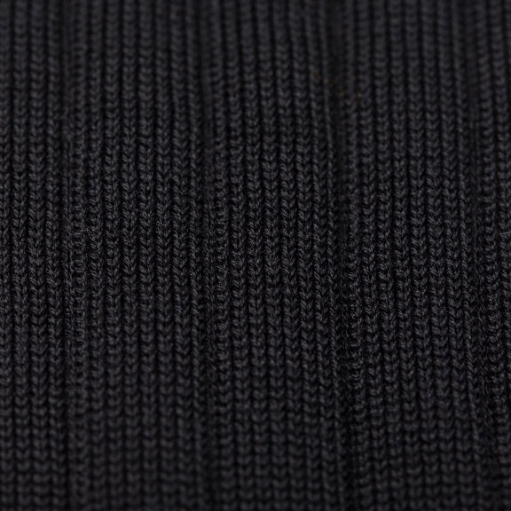 Regnsncox | Ribbed Cotton Knee-High Socks with Seamless Toe and Layered Knit