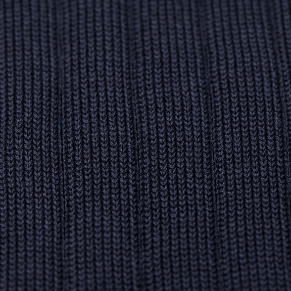 Regnsncox | Ribbed Cotton Knee-High Socks with Seamless Toe and Layered Knit