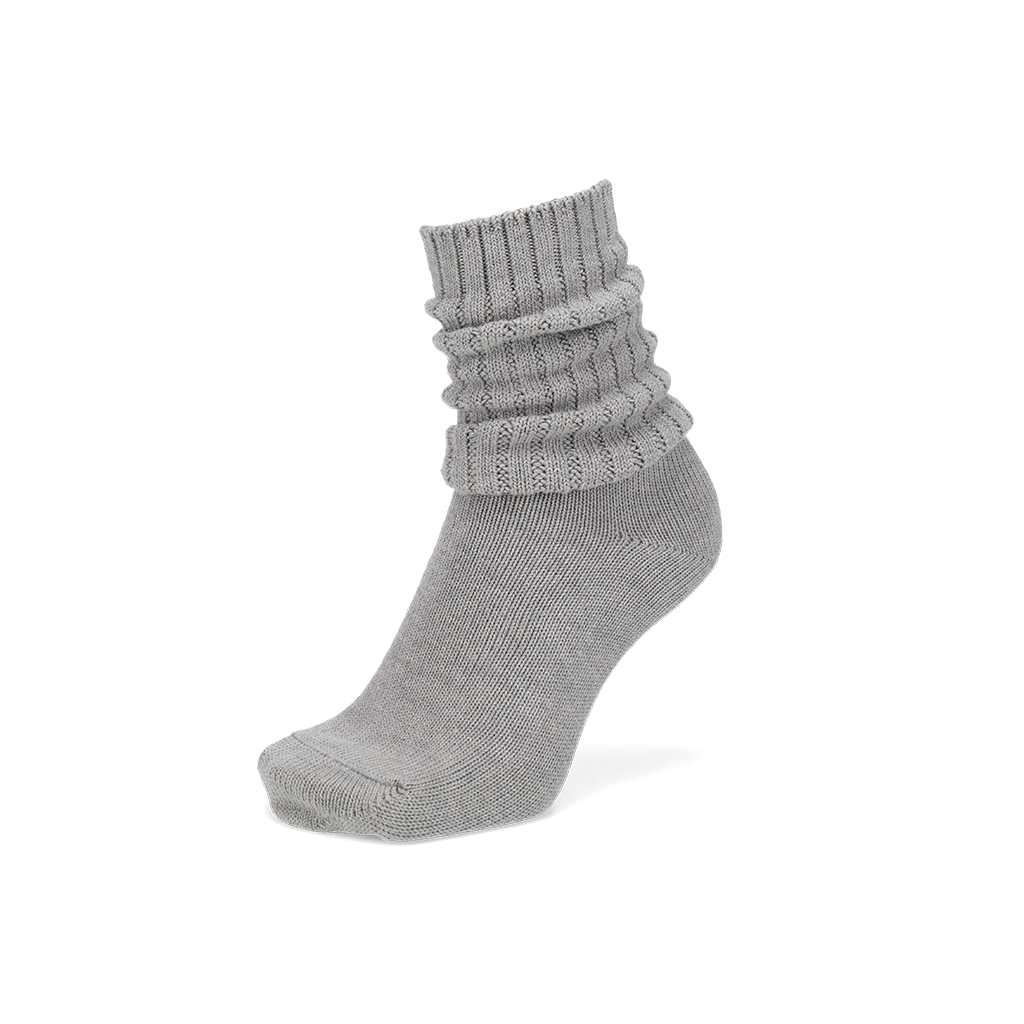 Regnsncox | Organic Cotton Ribbed Crew Socks with Relaxed Vintage Texture
