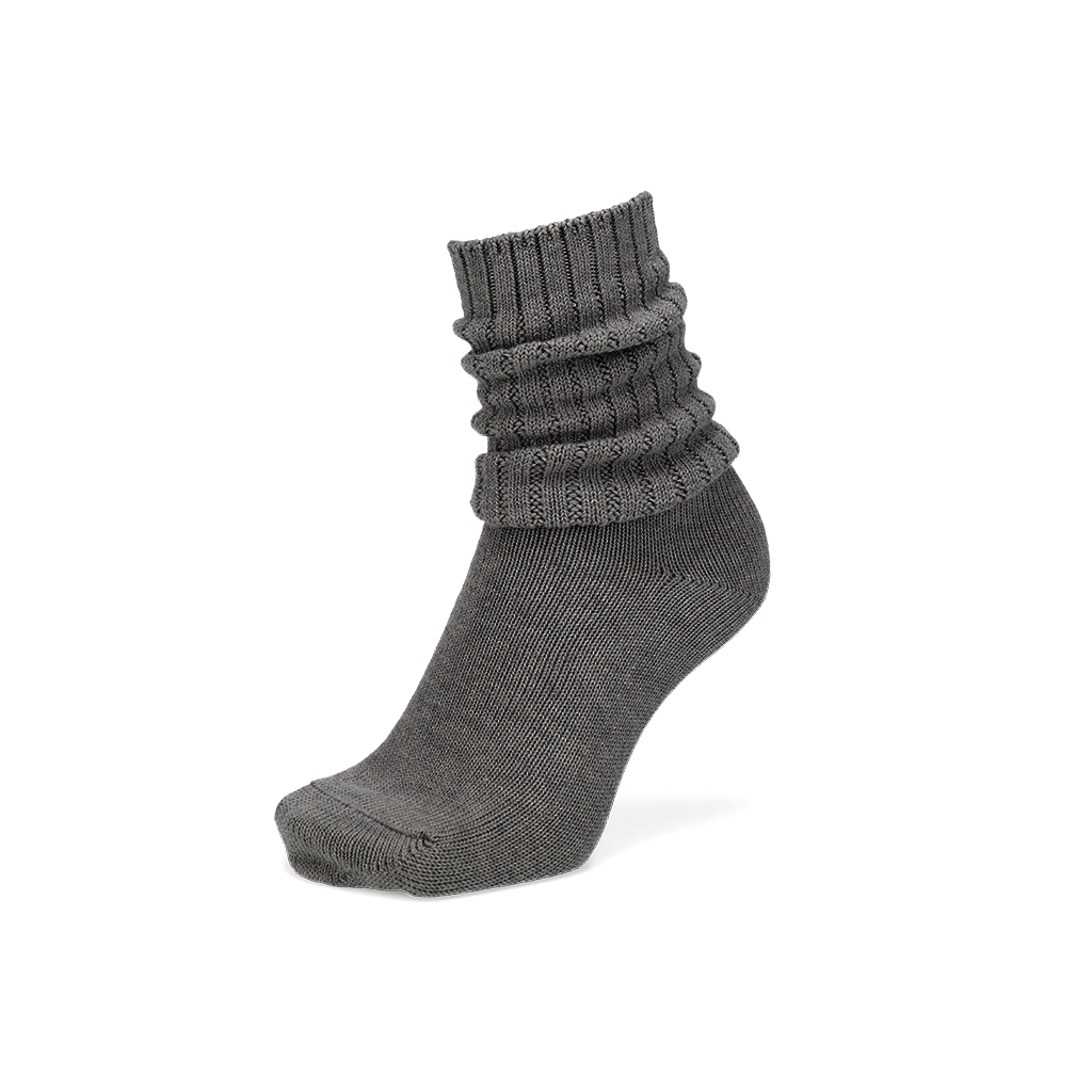 Regnsncox | Organic Cotton Ribbed Crew Socks with Relaxed Vintage Texture
