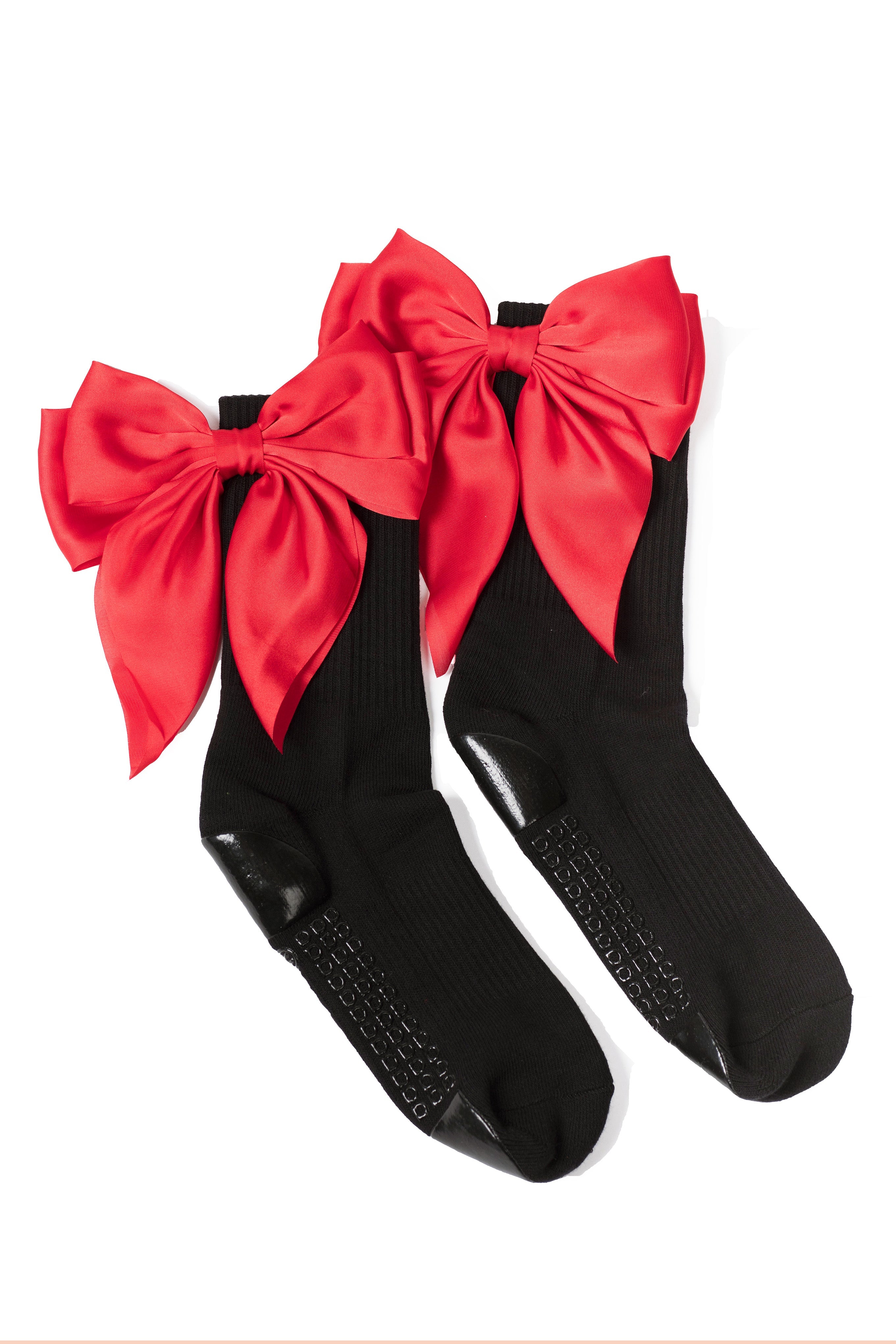 Regnsncox | Women’s Crew Grip Socks with Bow Detail