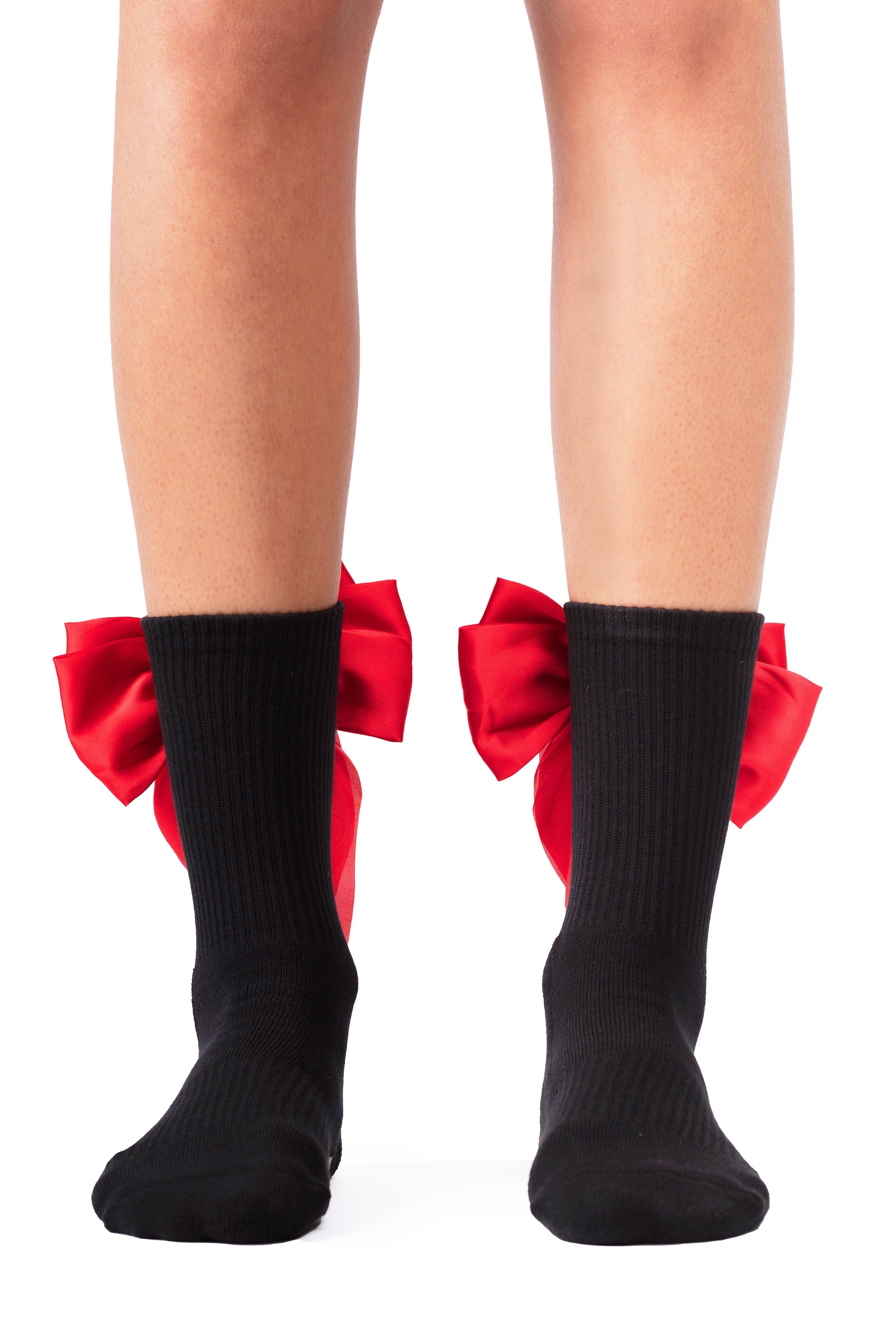 Regnsncox | Women’s Crew Grip Socks with Bow Detail