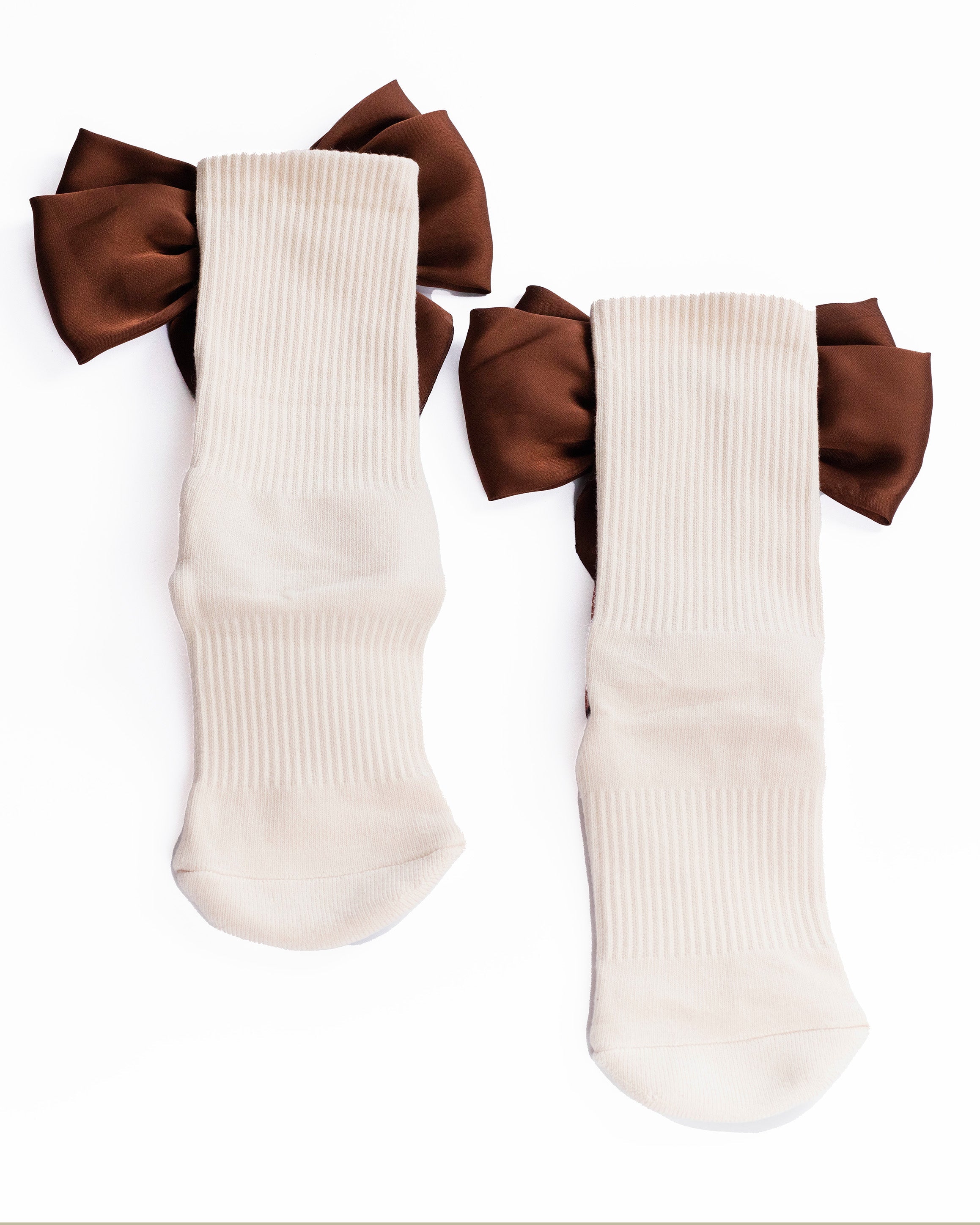 Regnsncox | Women’s Crew Grip Socks with Bow Detail