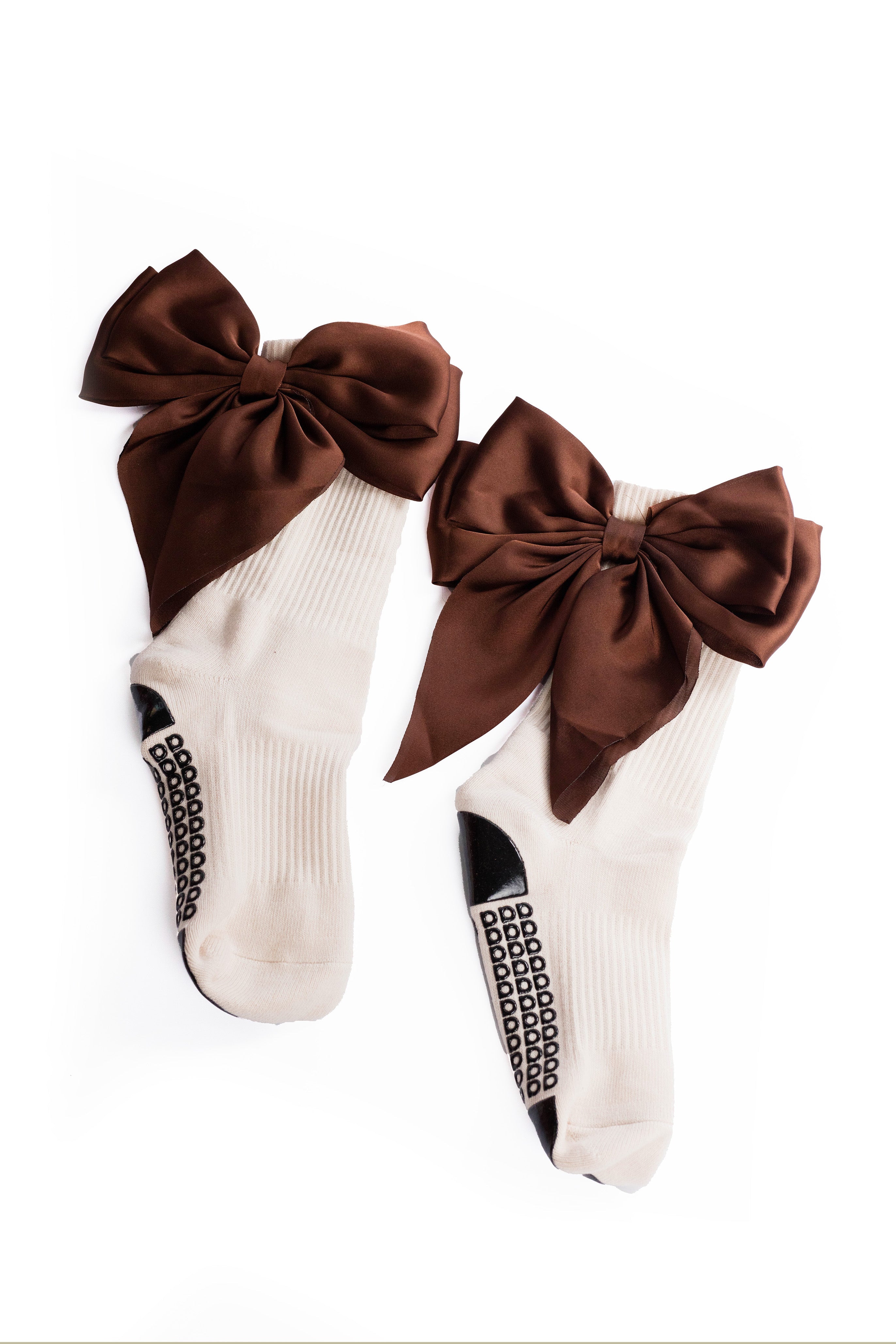 Regnsncox | Women’s Crew Grip Socks with Bow Detail