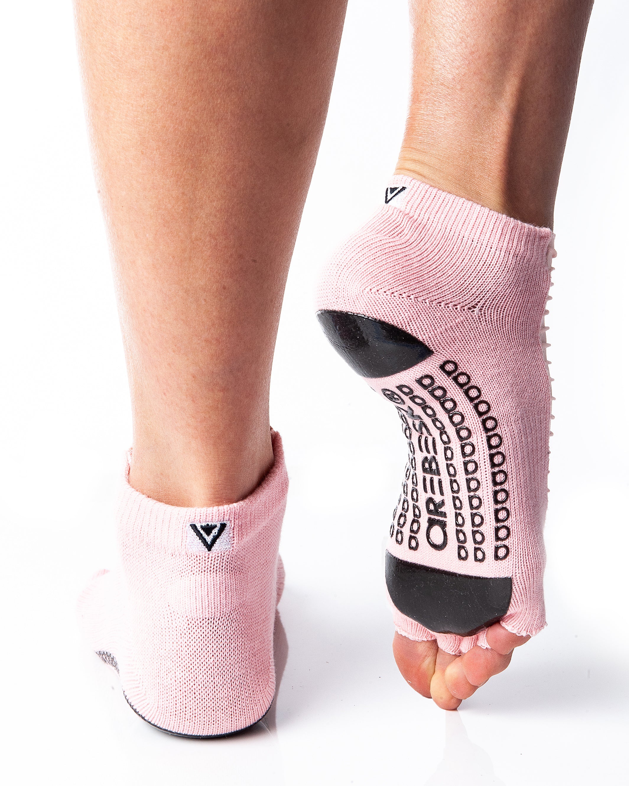 Regnsncox | Women’s Open Toe Grip Socks with Pleated Interior Design
