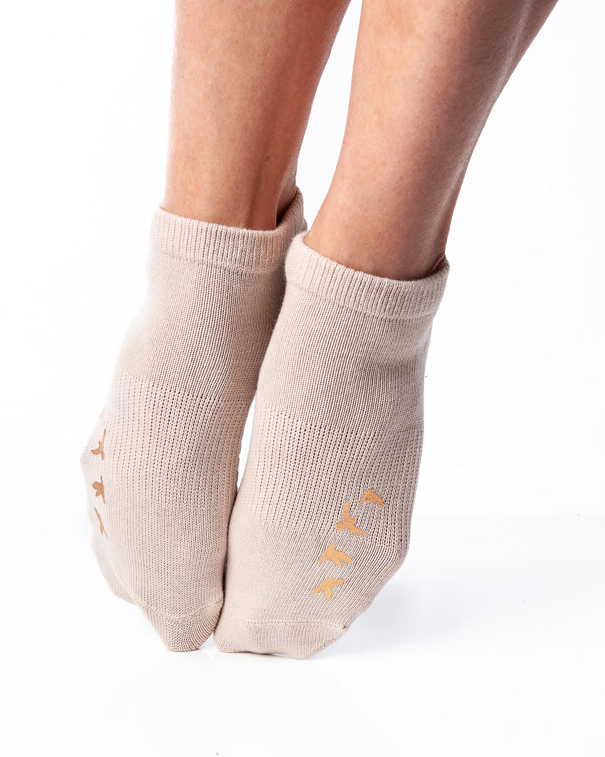 Regnsncox | Women’s Crew Grip Socks with Bird Foil Detail