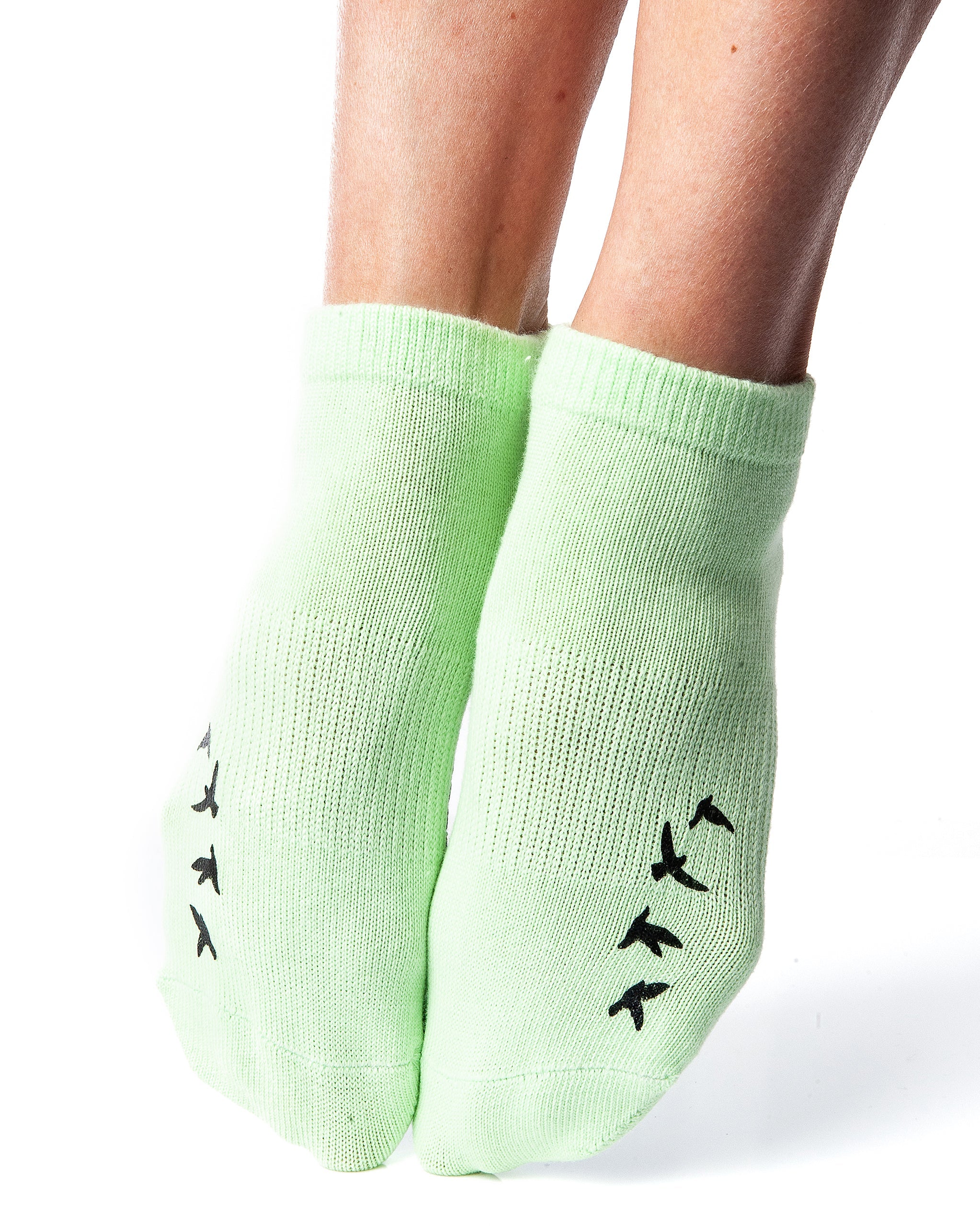 Regnsncox | Women’s Crew Grip Socks with Bird Foil Detail