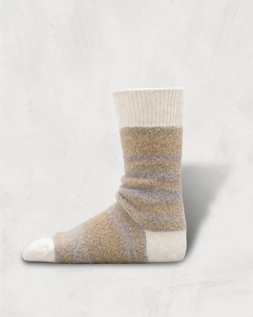 Regnsncox | Alpaca Bouclé Socks with Ombre-Dyed Yarn and Voluminous Texture