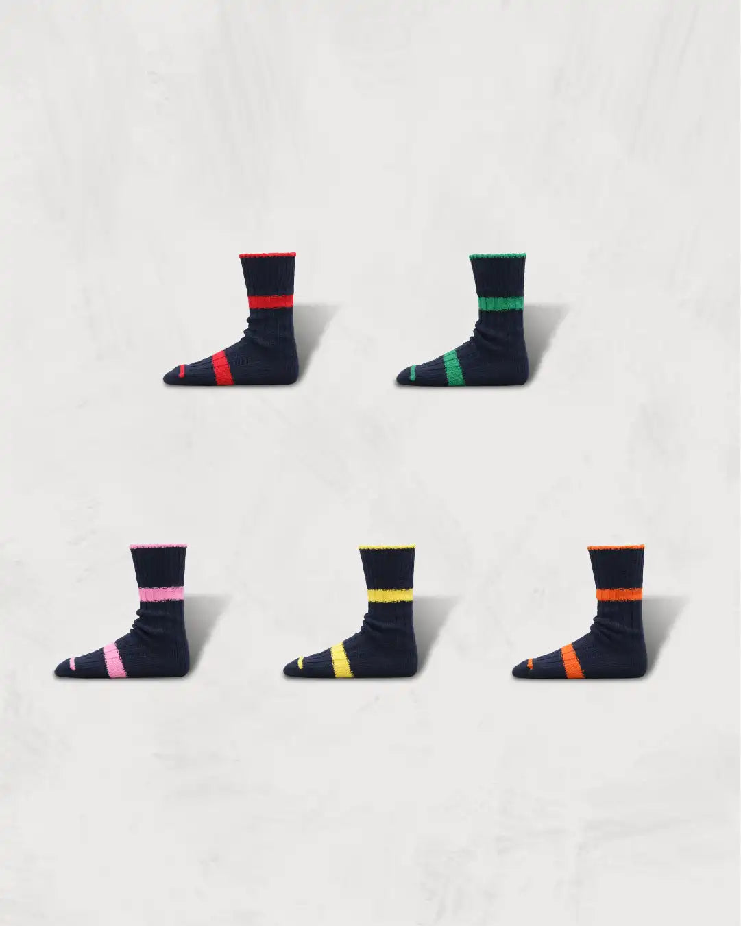 Regnsncox | Denim-Inspired Two-Tone Socks with Vintage Fade Expression