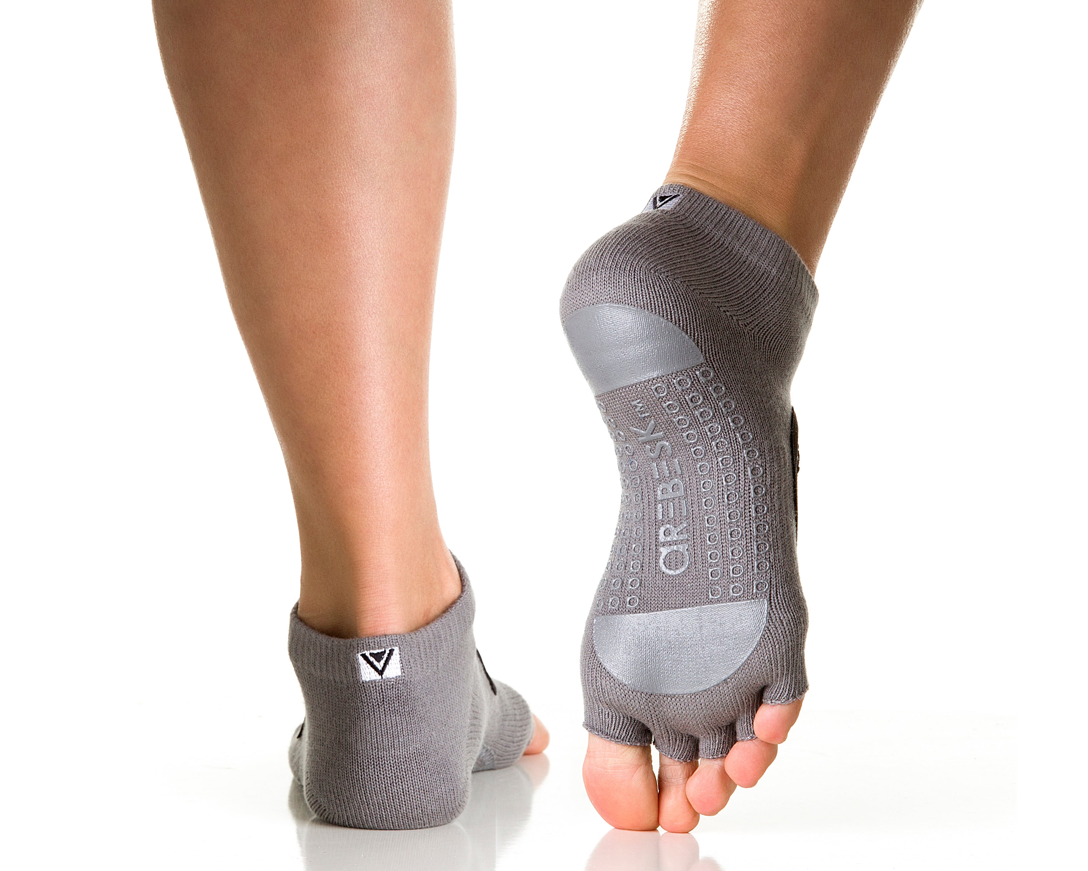 Regnsncox | Women’s Open Toe Grip Socks with Circular Mesh Panel